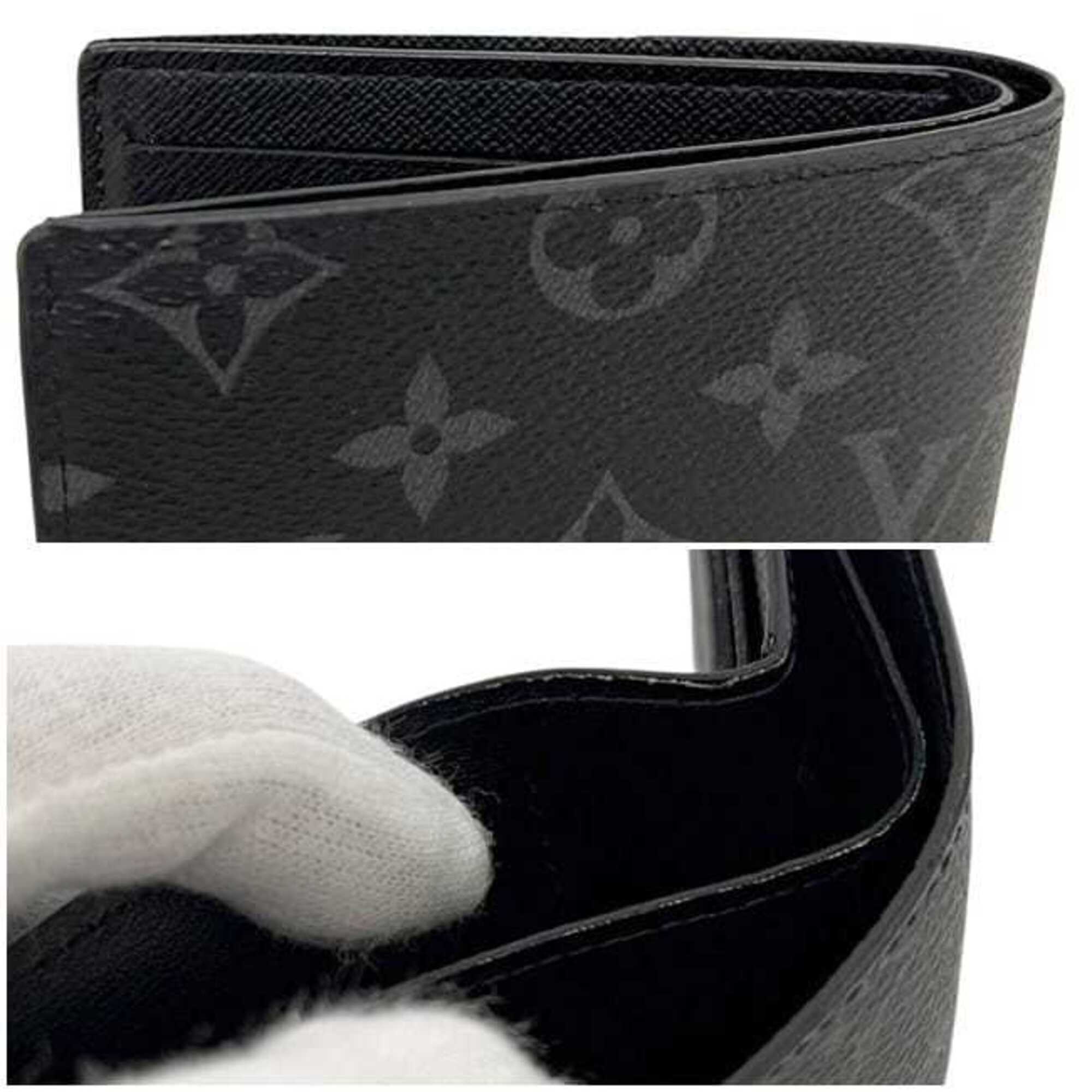 Louis Vuitton Black Monogram Eclipse Monogram Eclipse Wallet (Bi-Fold) (Pre-Owned)