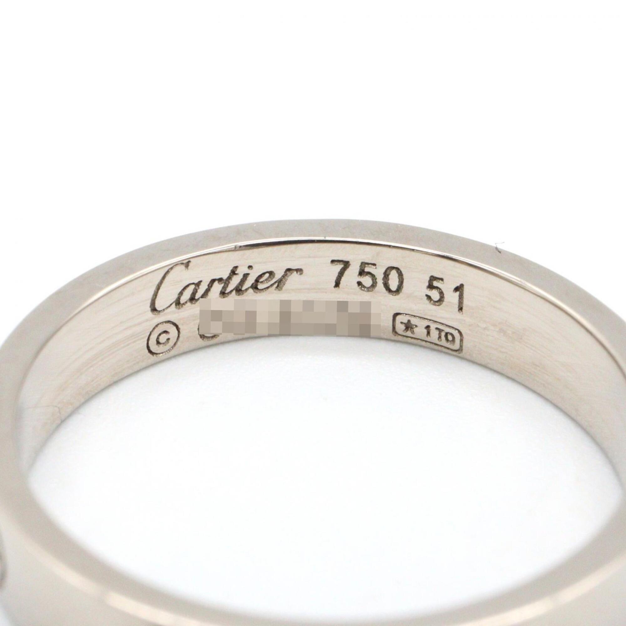Cartier Silver White Gold (18K) Band Ring (Pre-Owned)