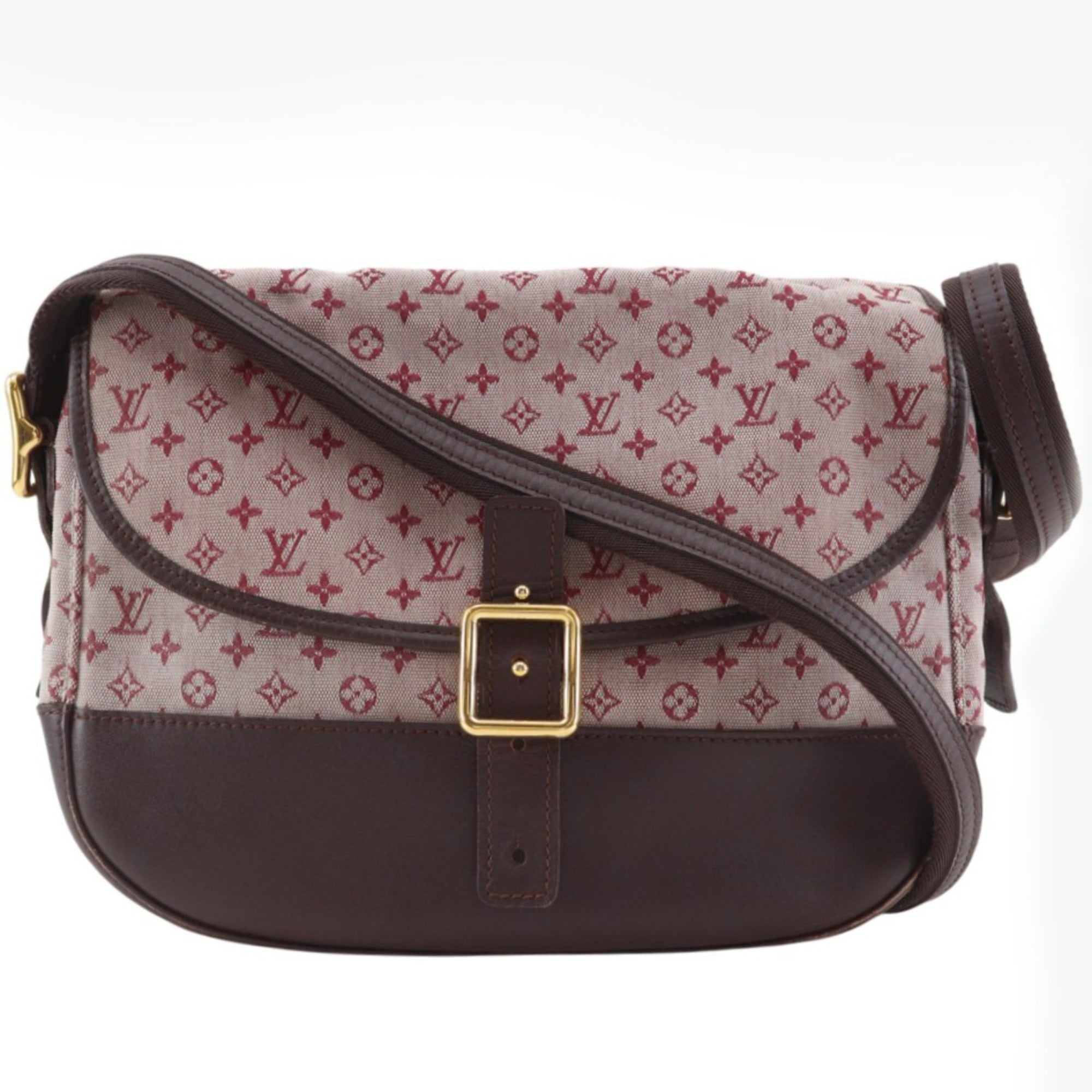 Louis Vuitton Cherry Red Color Monogram Mini Canvas Shoulder Bag (Pre-Owned)