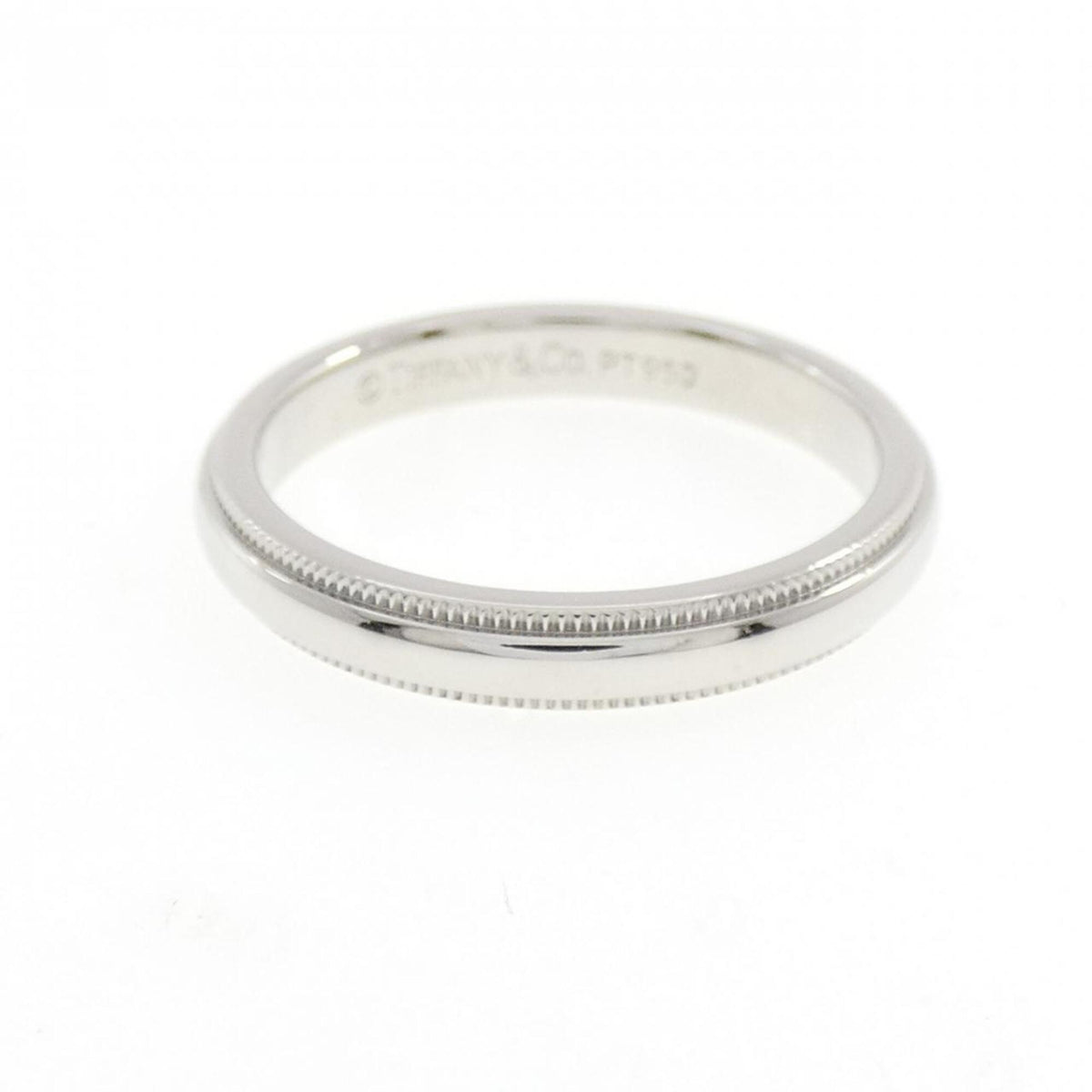 Tiffany Platinum Platinum 950 Band Ring (Pre-Owned)