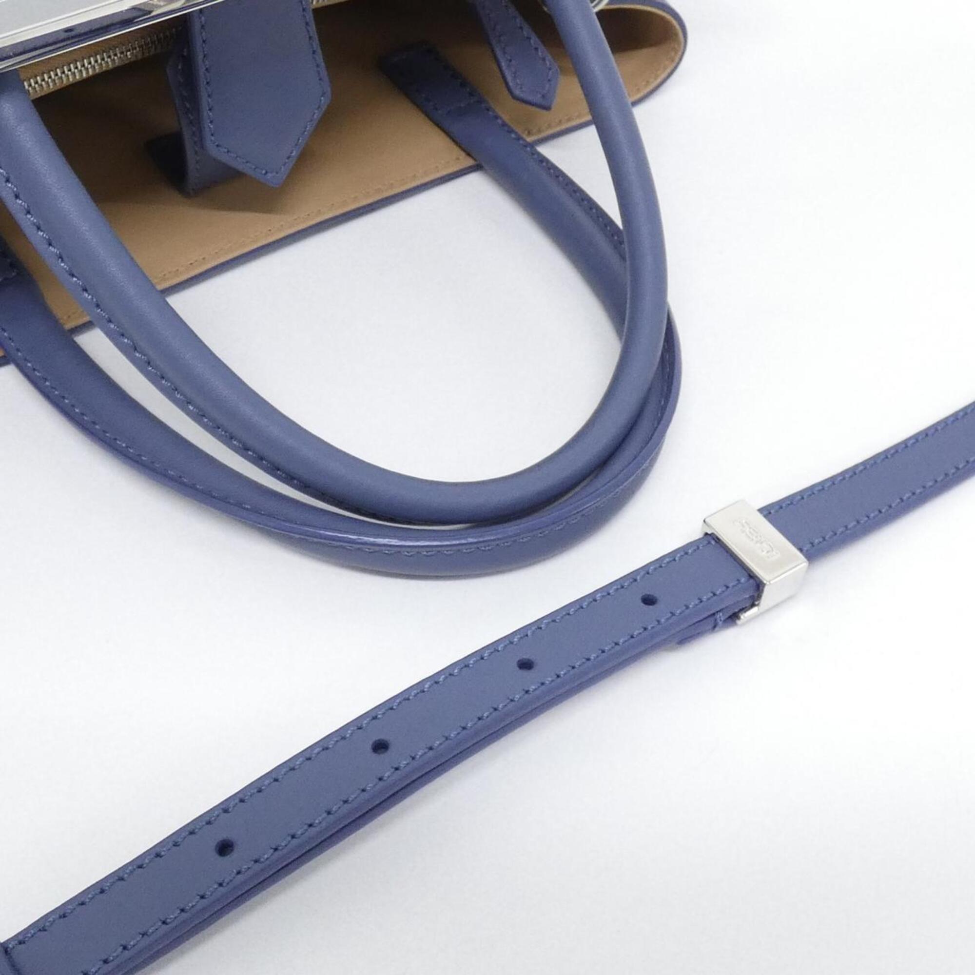 Fendi Blue Leather Handbag (Pre-Owned)