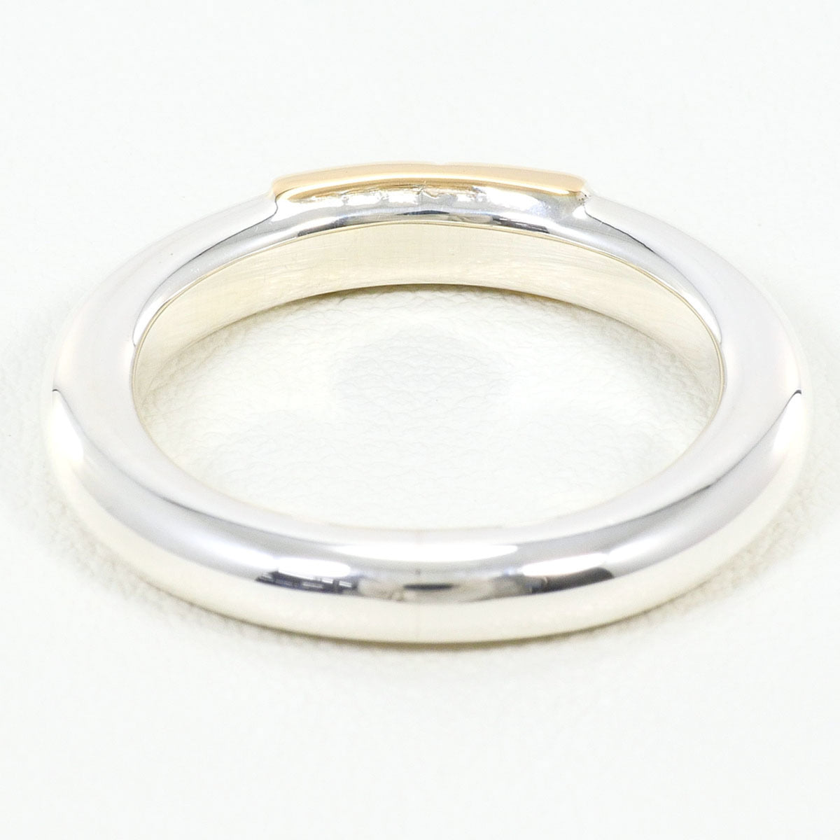 Unbranded Silver Yellow Gold Yellow Gold (18K) Silver Band Ring (Pre-Owned)