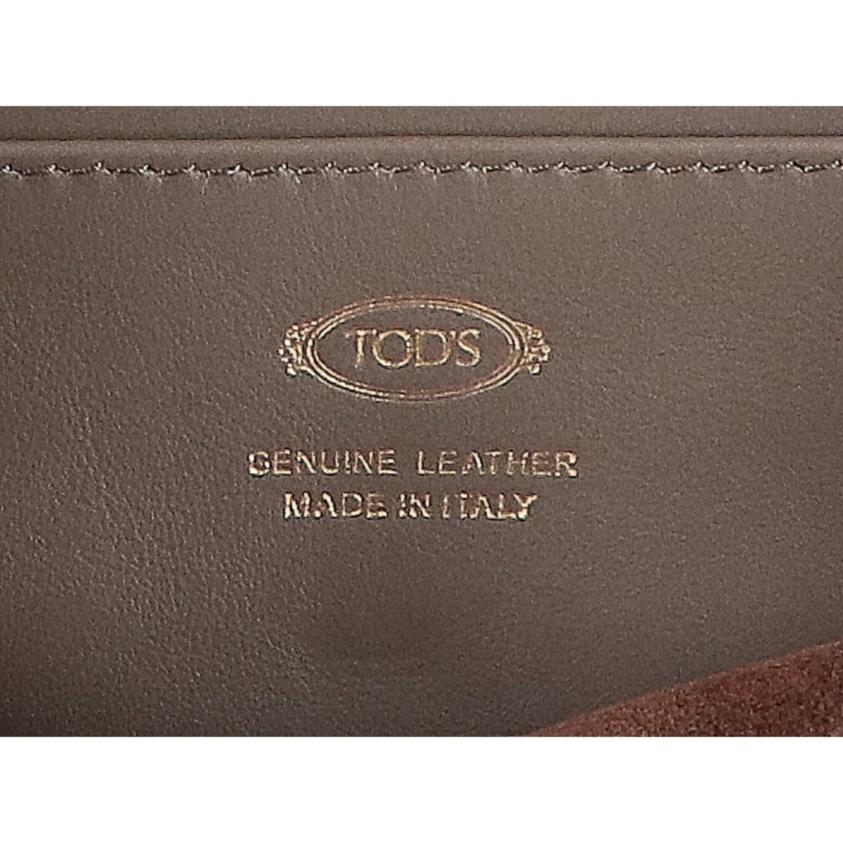 Tod's Gray Leather Shoulder Bag (Pre-Owned)