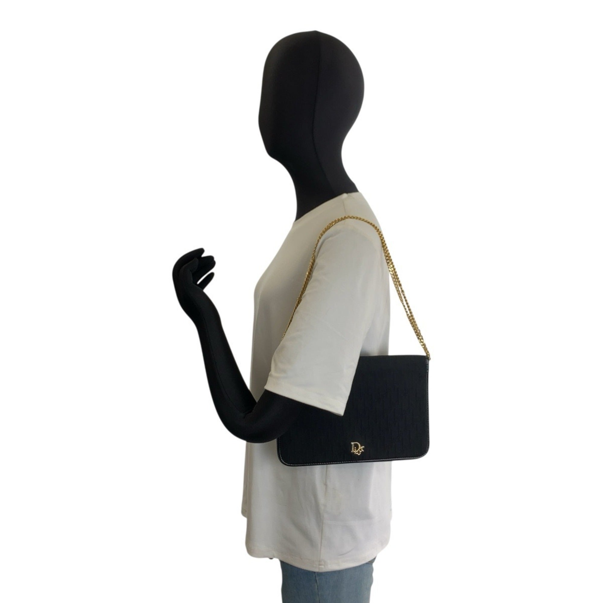 Christian Dior Black Trotter Pochette Shoulder Bag (Pre-Owned)