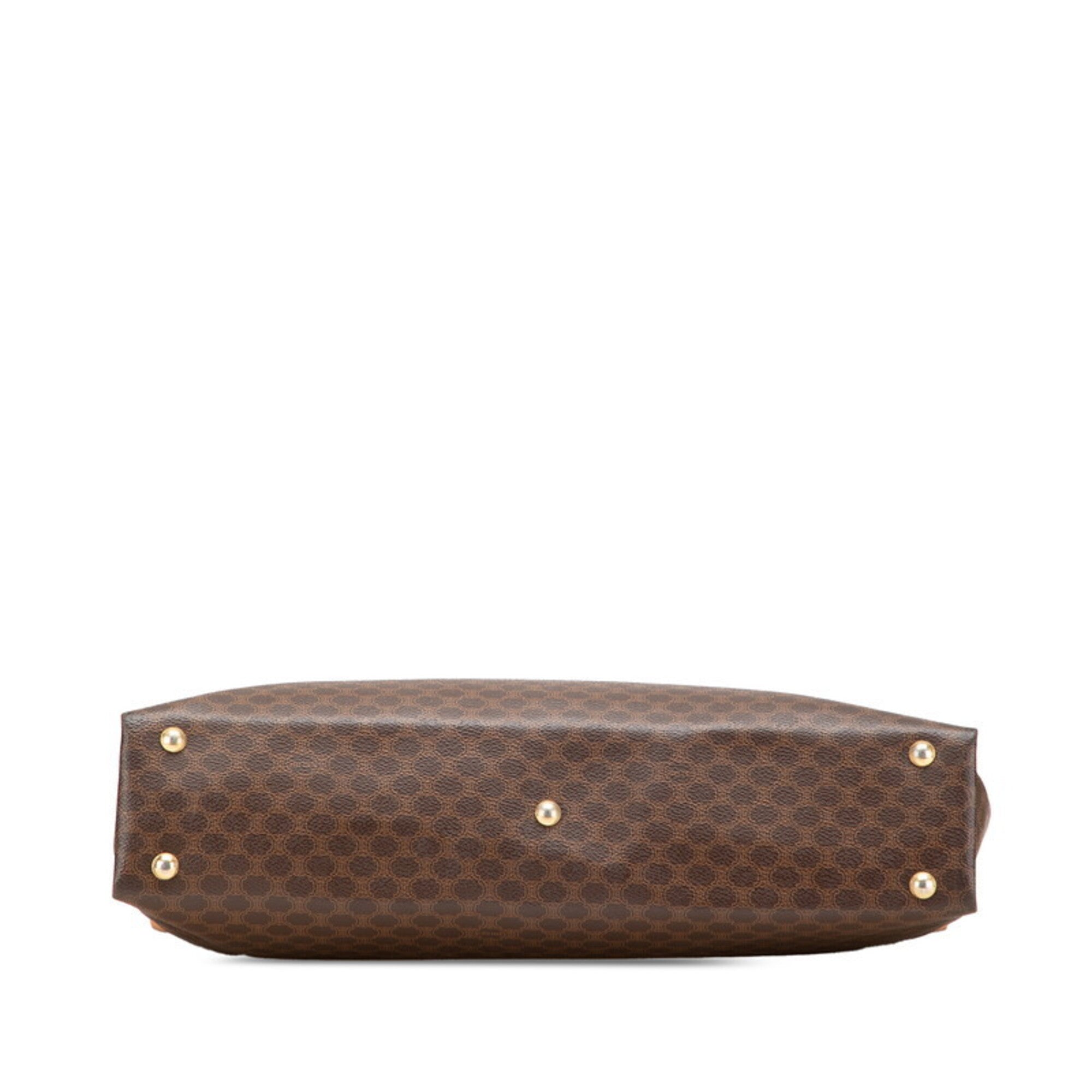 Celine Brown Pvc Leather Briefcase Shoulder Bag (Pre-Owned)