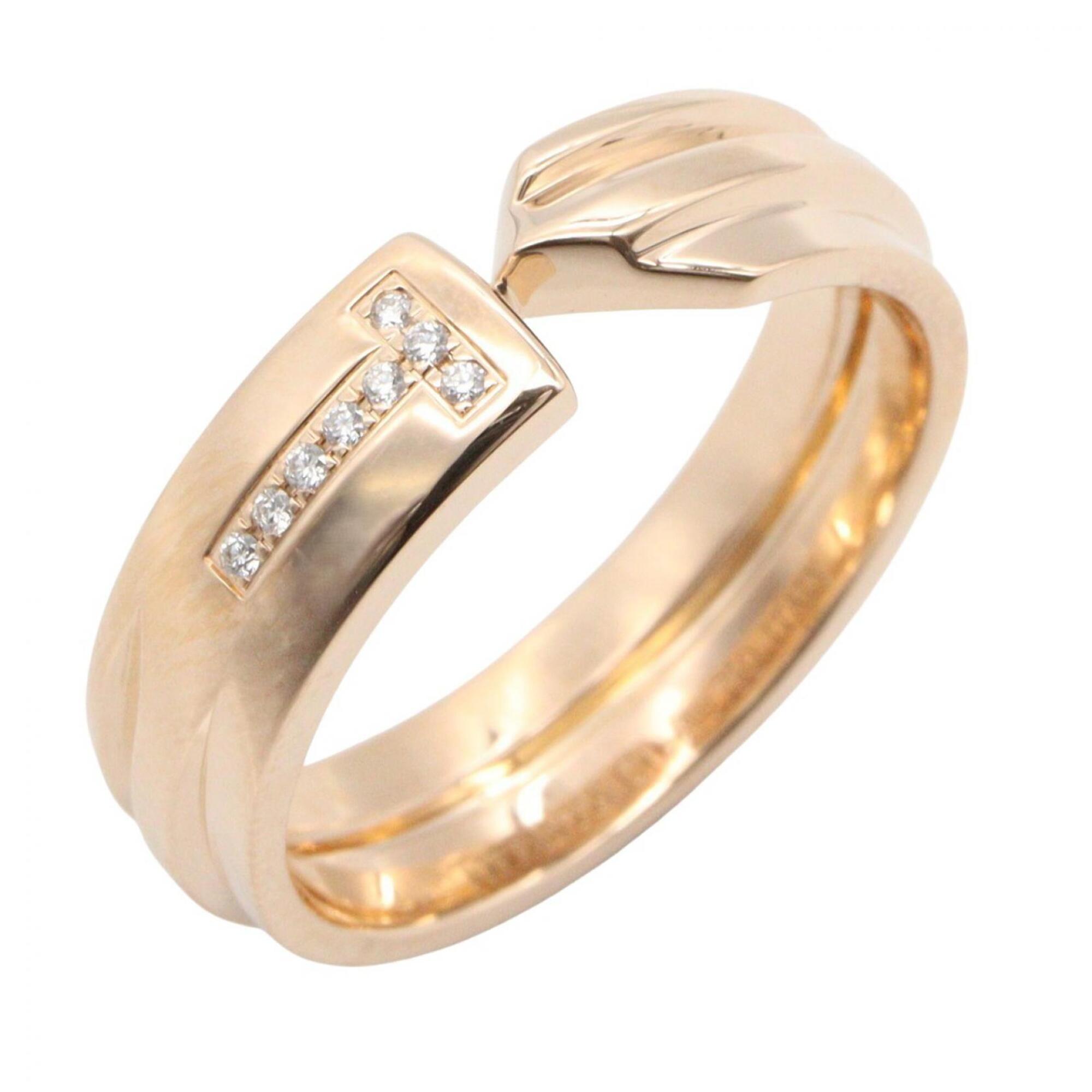 Tiffany Gold Clear Pink Gold (18K) Band Ring (Pre-Owned)