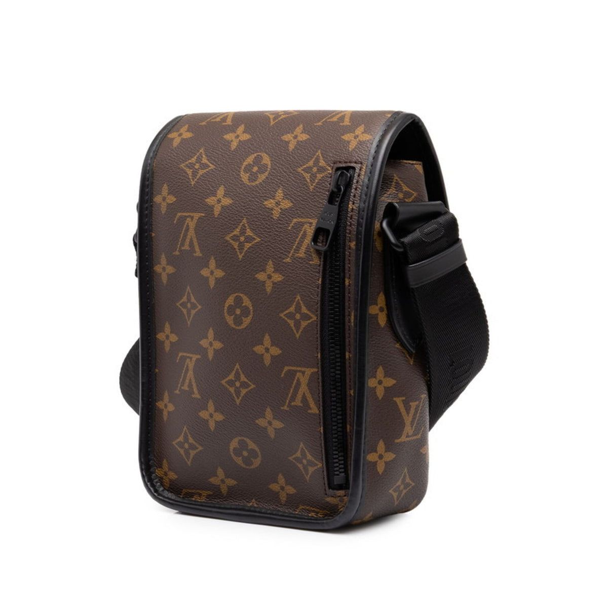 Louis Vuitton Black Brown Pvc Leather Shoulder Bag (Pre-Owned)