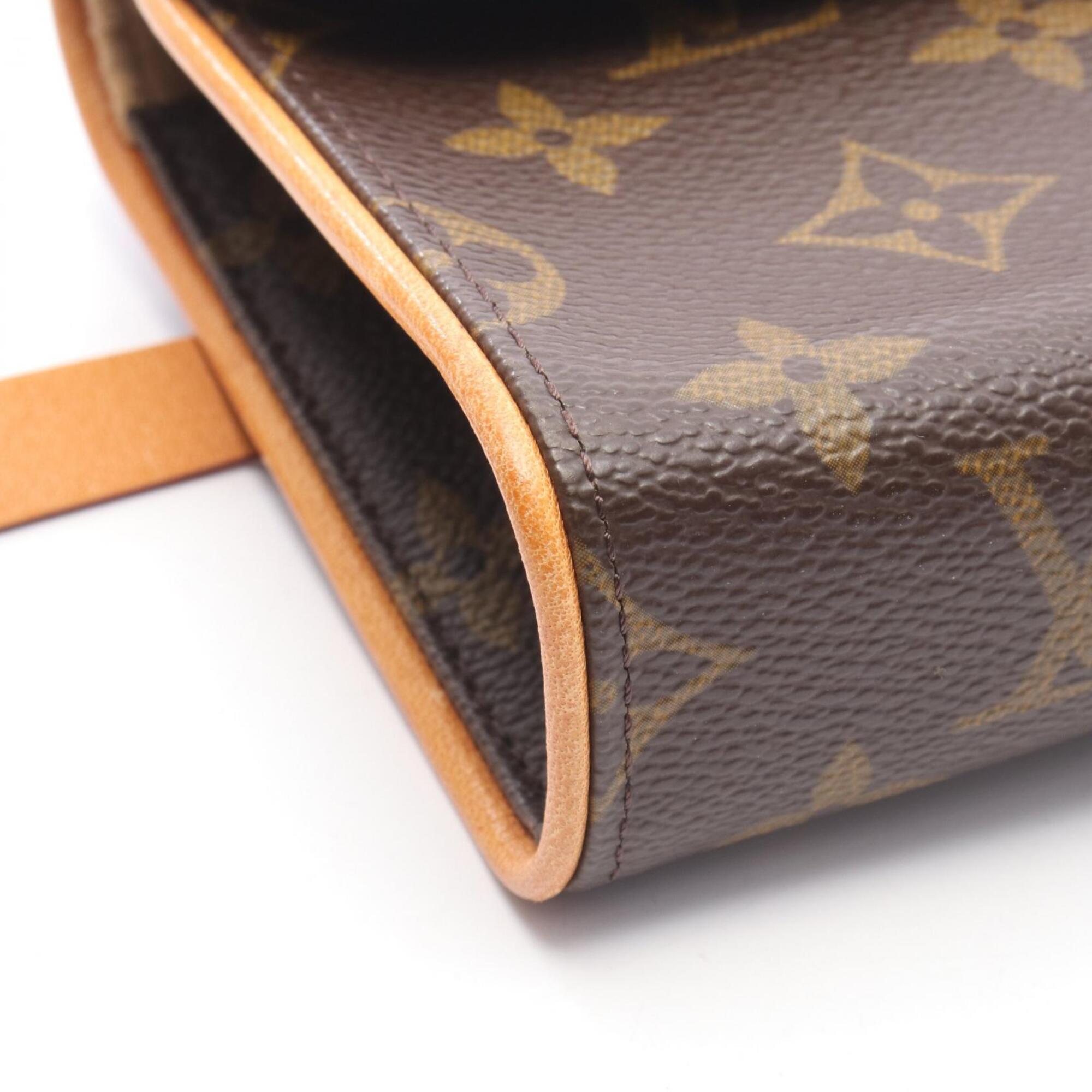 Louis Vuitton Brown Monogram Coated Canvas Fanny Pack Handbag (Pre-Owned)