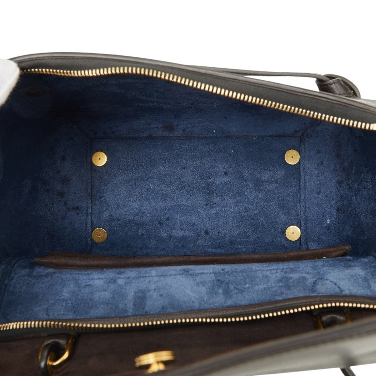 Celine Dark Brown Leather Handbag Shoulder Bag (Pre-Owned)