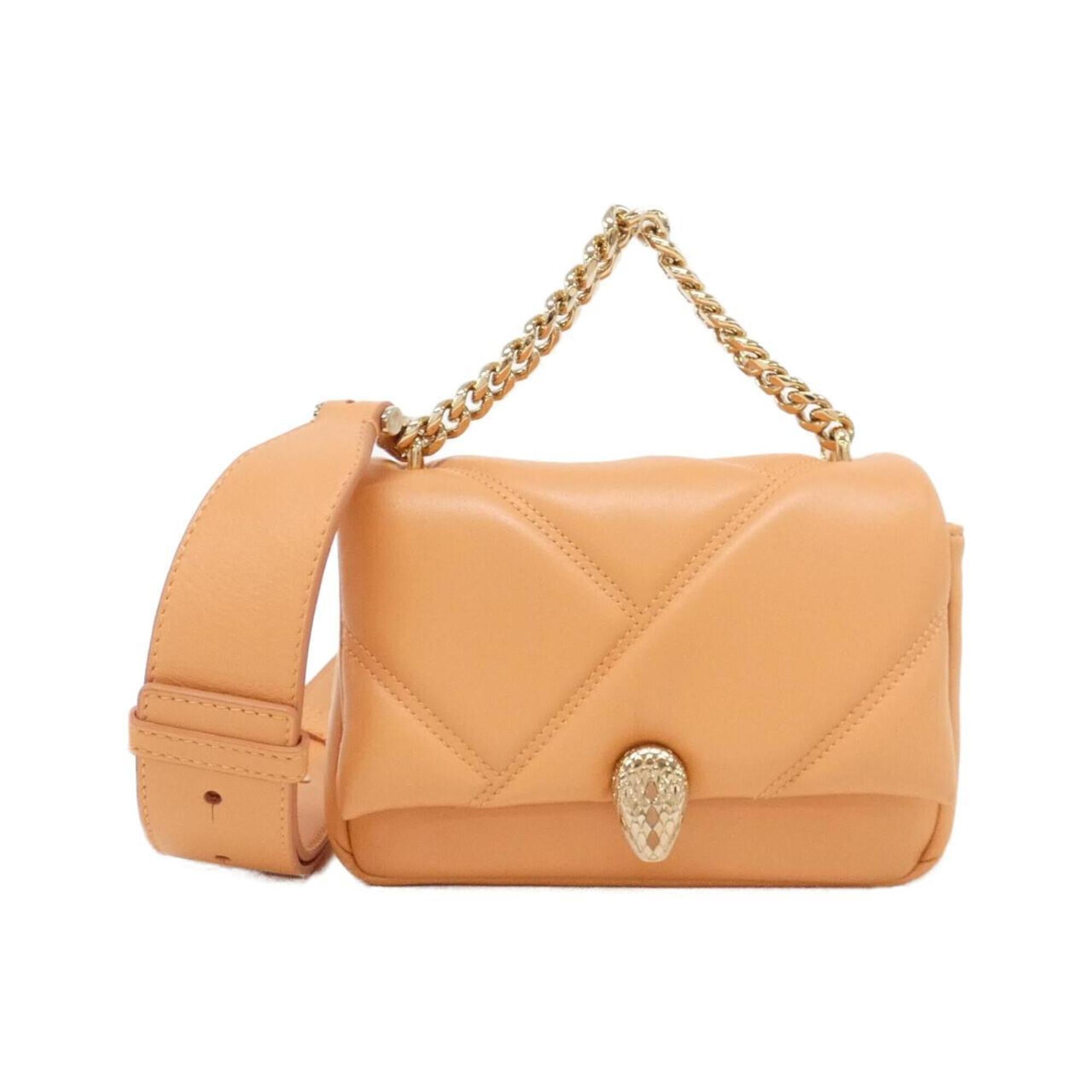 Bvlgari Orange Leather Handbag (Pre-Owned)