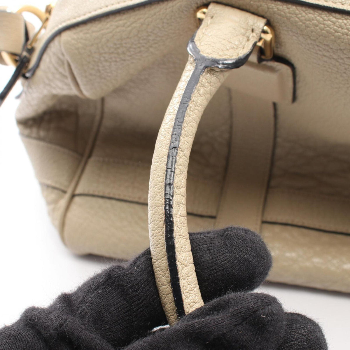 Loewe Beige Leather Handbag (Pre-Owned)
