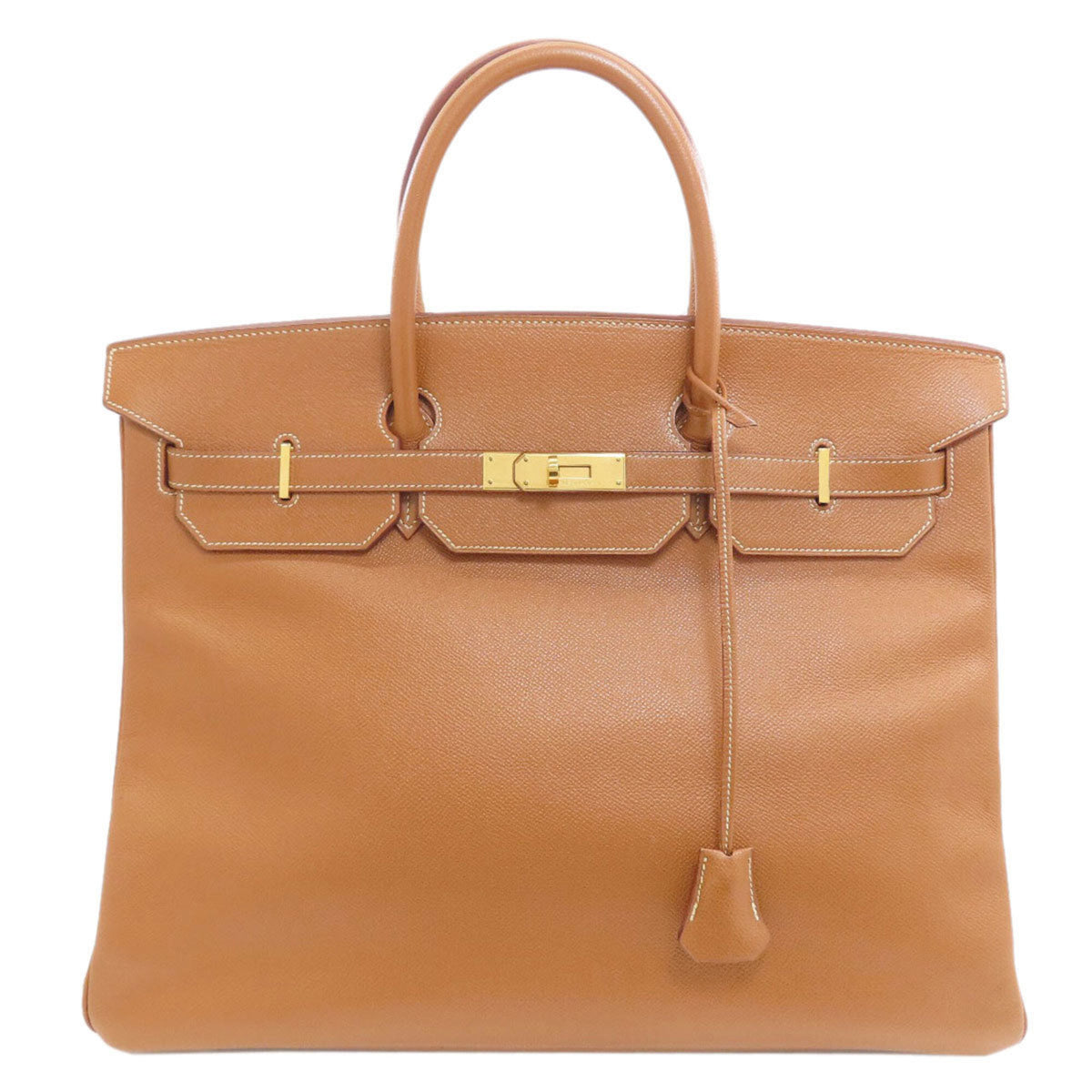 Hermes Gold Courchevel Leather Handbag (Pre-Owned)