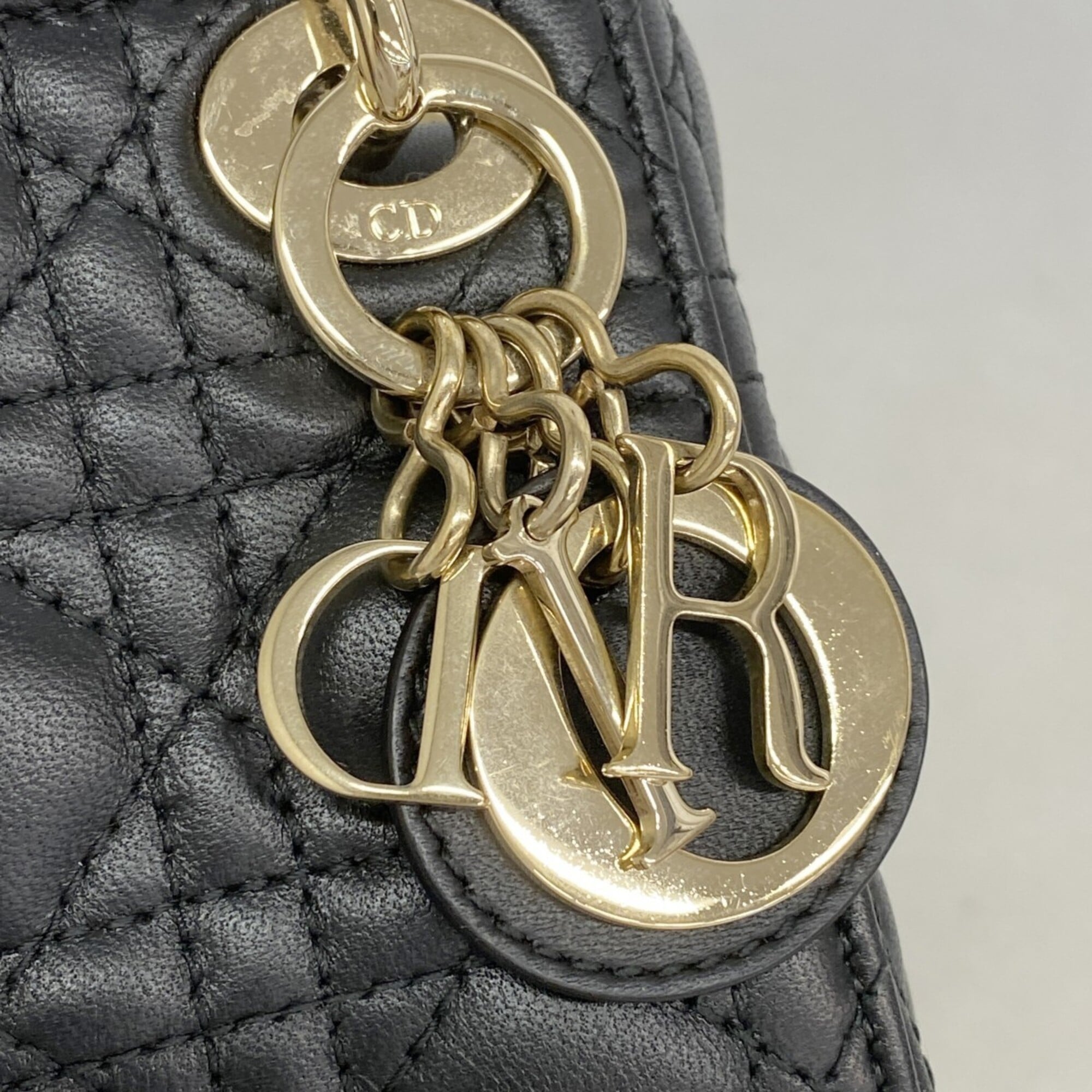 Christian Dior Black Leather Handbag (Pre-Owned)