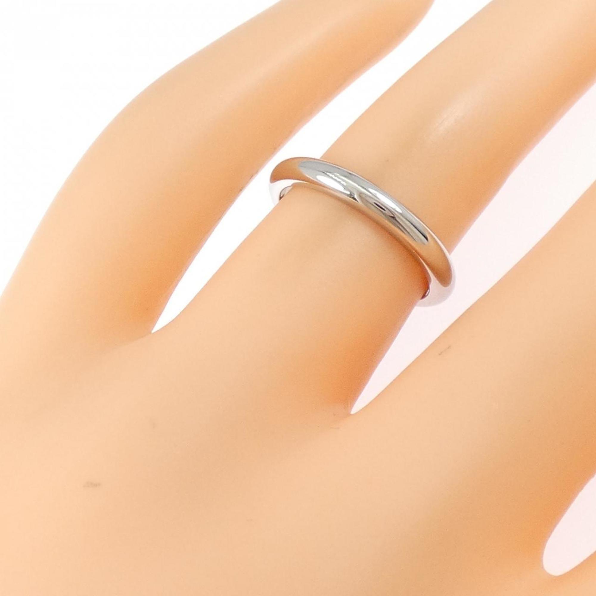 Bvlgari Silver Platinum 950 Band Ring (Pre-Owned)
