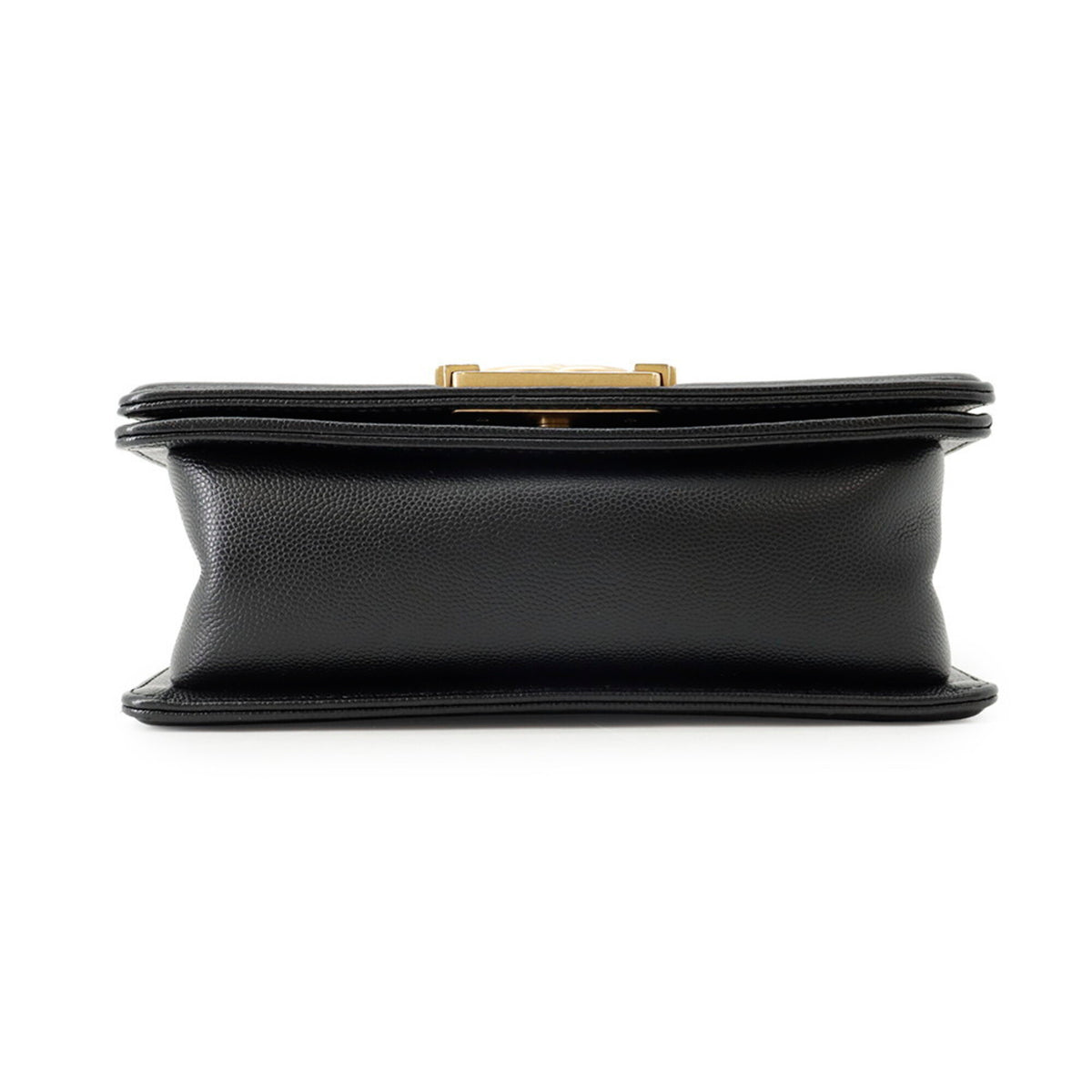 Chanel Matelasse Black Grained Calfskin Handbag Shoulder Bag (Pre-Owned)