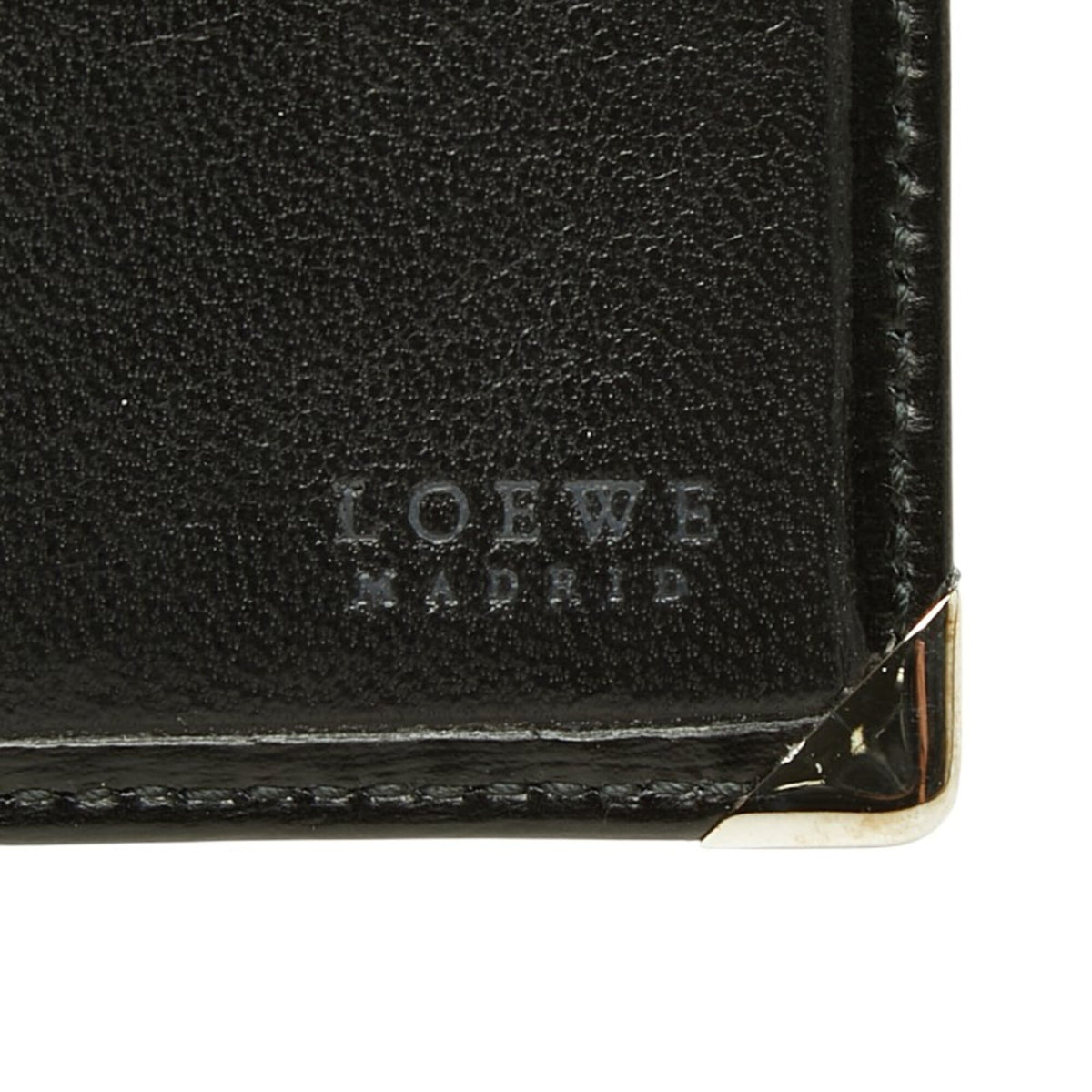 Loewe Black Leather Long Wallet (Bi-Fold) (Pre-Owned)
