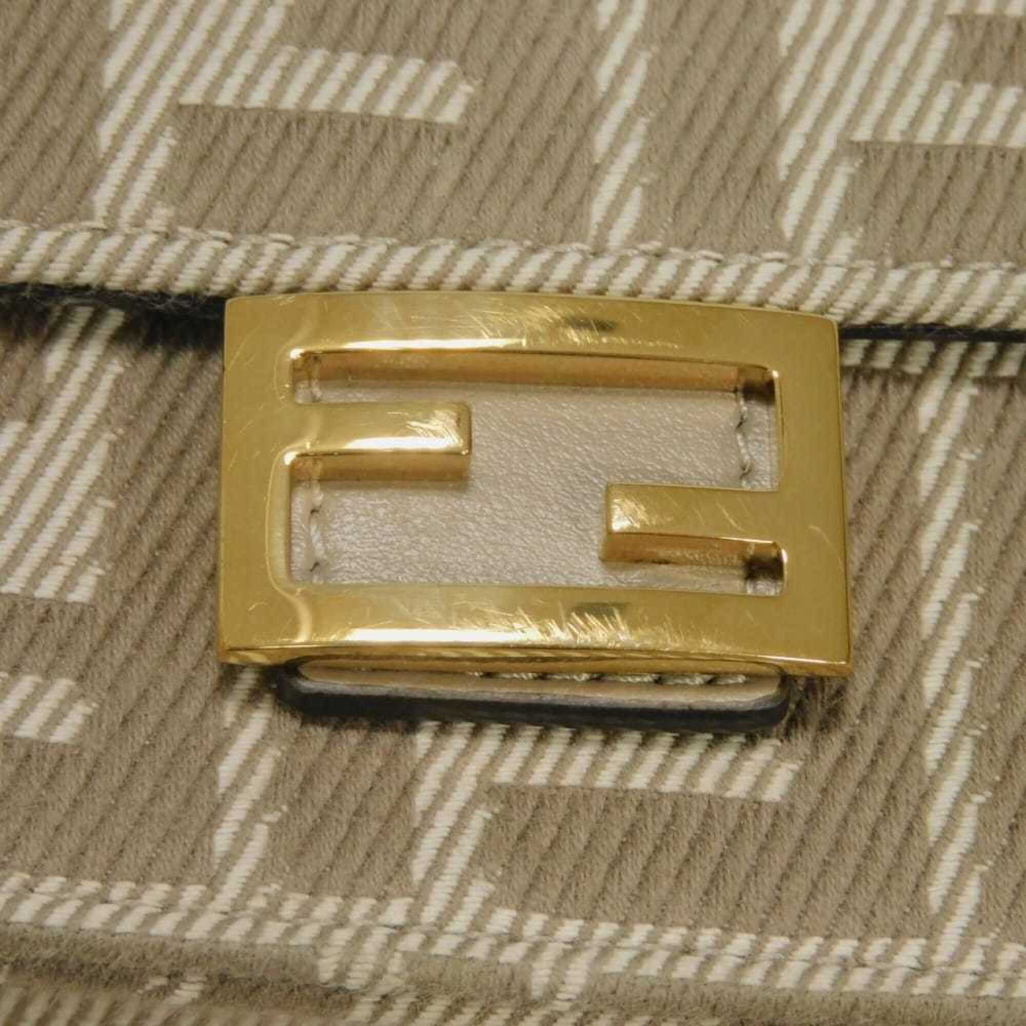 Fendi Beige Fabric Shoulder Bag (Pre-Owned)