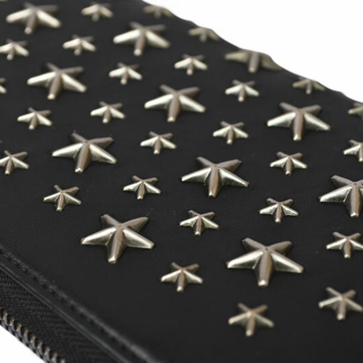 Jimmy Choo Black Leather Long Wallet (Bi-Fold) (Pre-Owned)