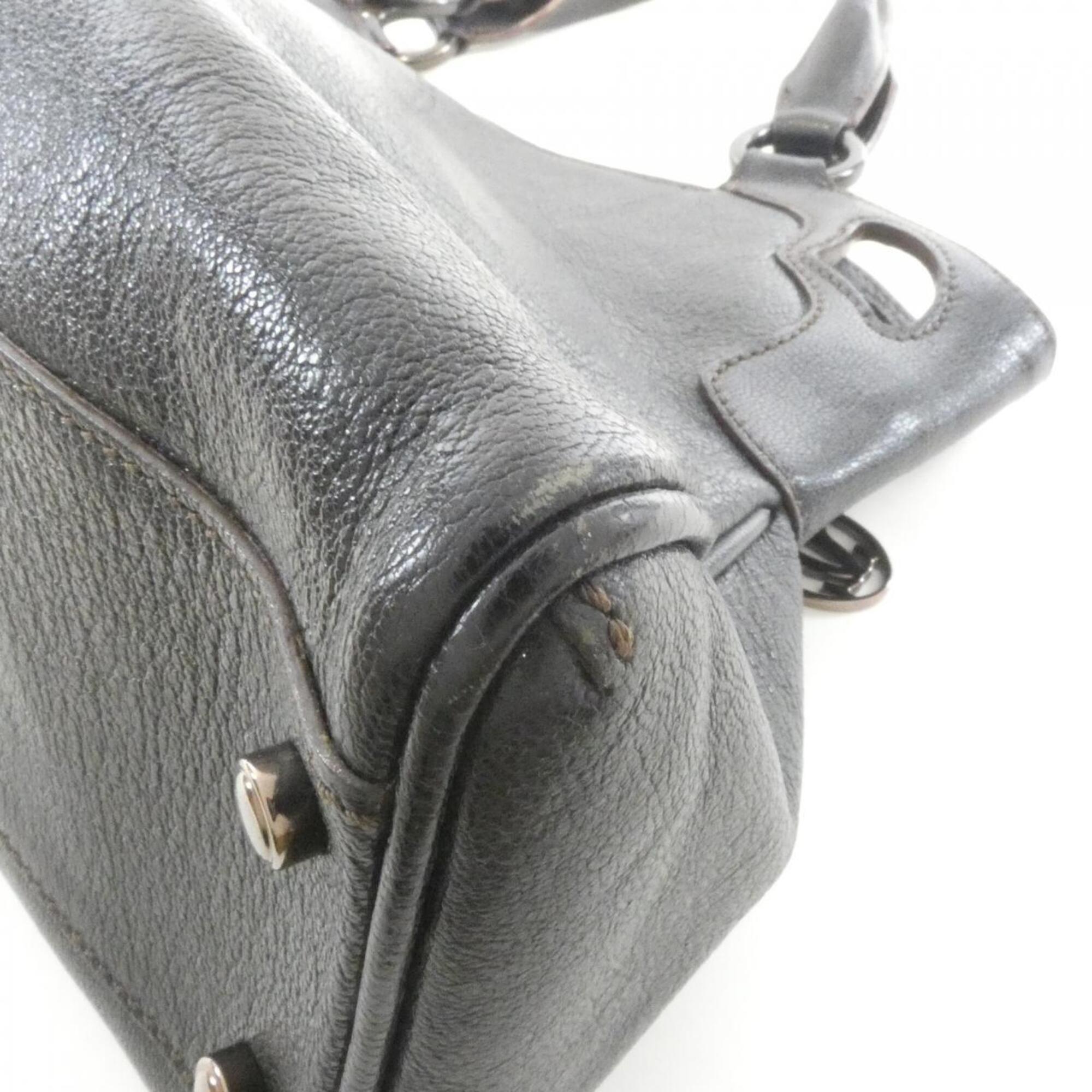 Cartier Black Leather Handbag (Pre-Owned)
