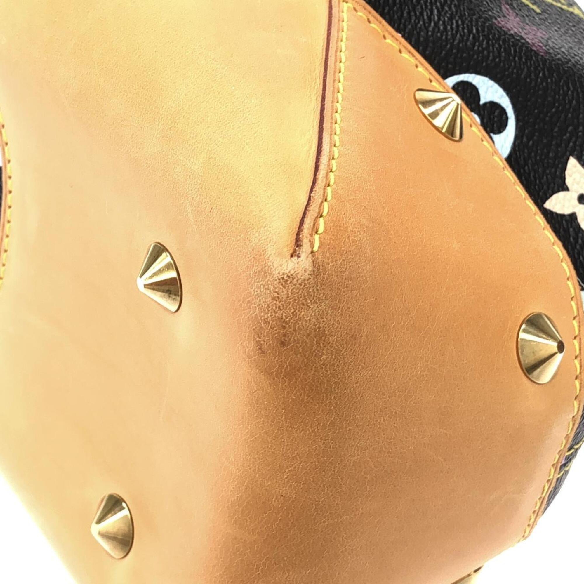 Louis Vuitton Black Coated Canvas Handbag (Pre-Owned)