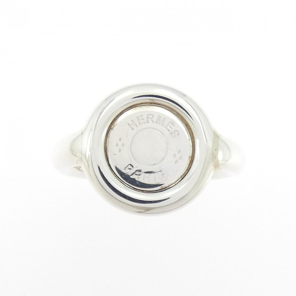 Hermes Silver 925 Band Ring (Pre-Owned)