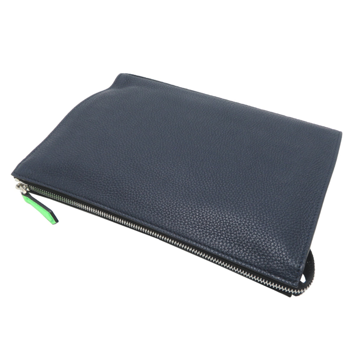 Fendi Navy Leather Clutch Bag (Pre-Owned)