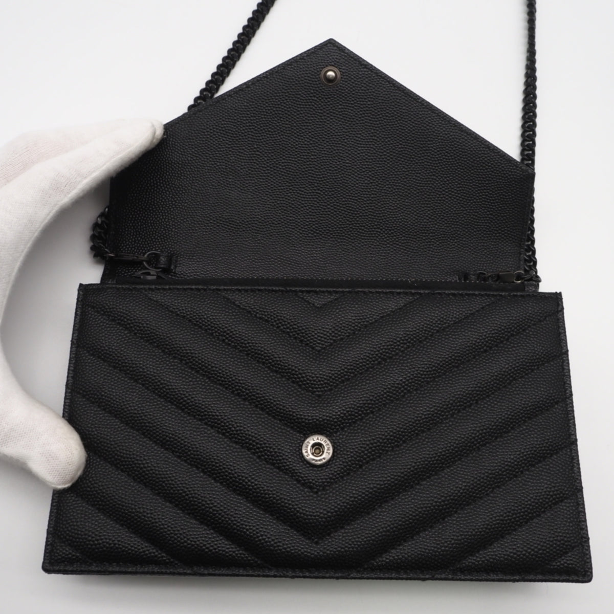 Yves Saint Laurent Black Leather Shoulder Bag (Pre-Owned)