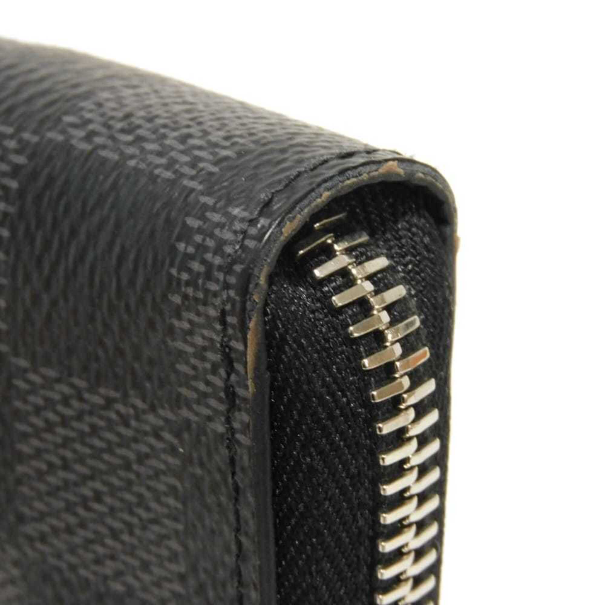 Louis Vuitton Black Damier Graphite Noir Damier Graphite Long Wallet (Bi-Fold) (Pre-Owned)