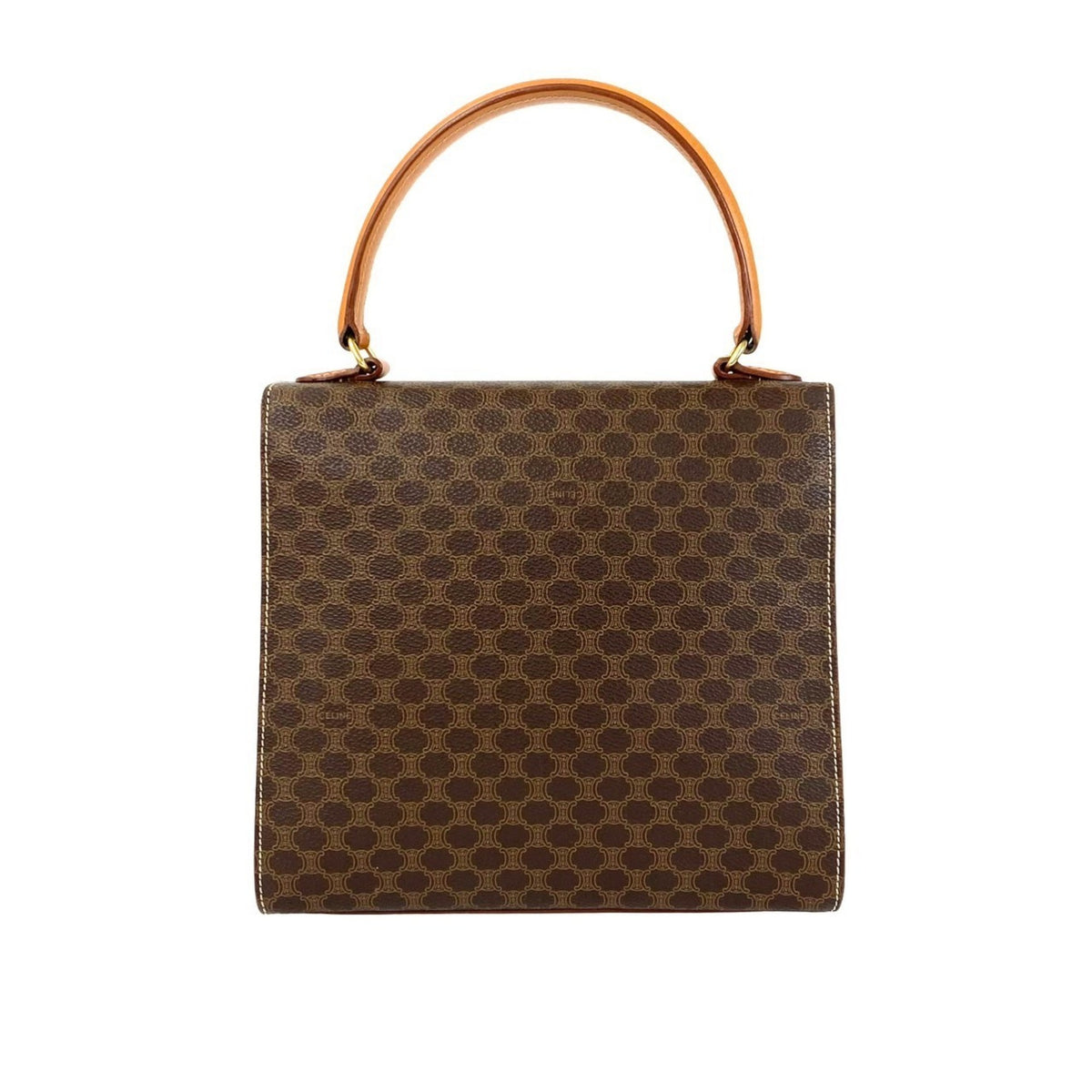 Celine Brown Leather Pvc Handbag (Pre-Owned)