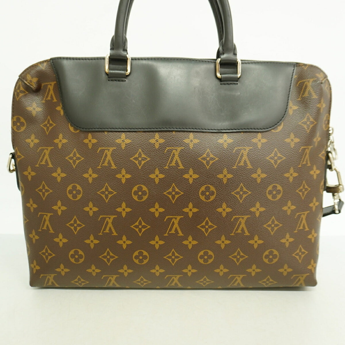 Louis Vuitton Black Brown Briefcase (Pre-Owned)