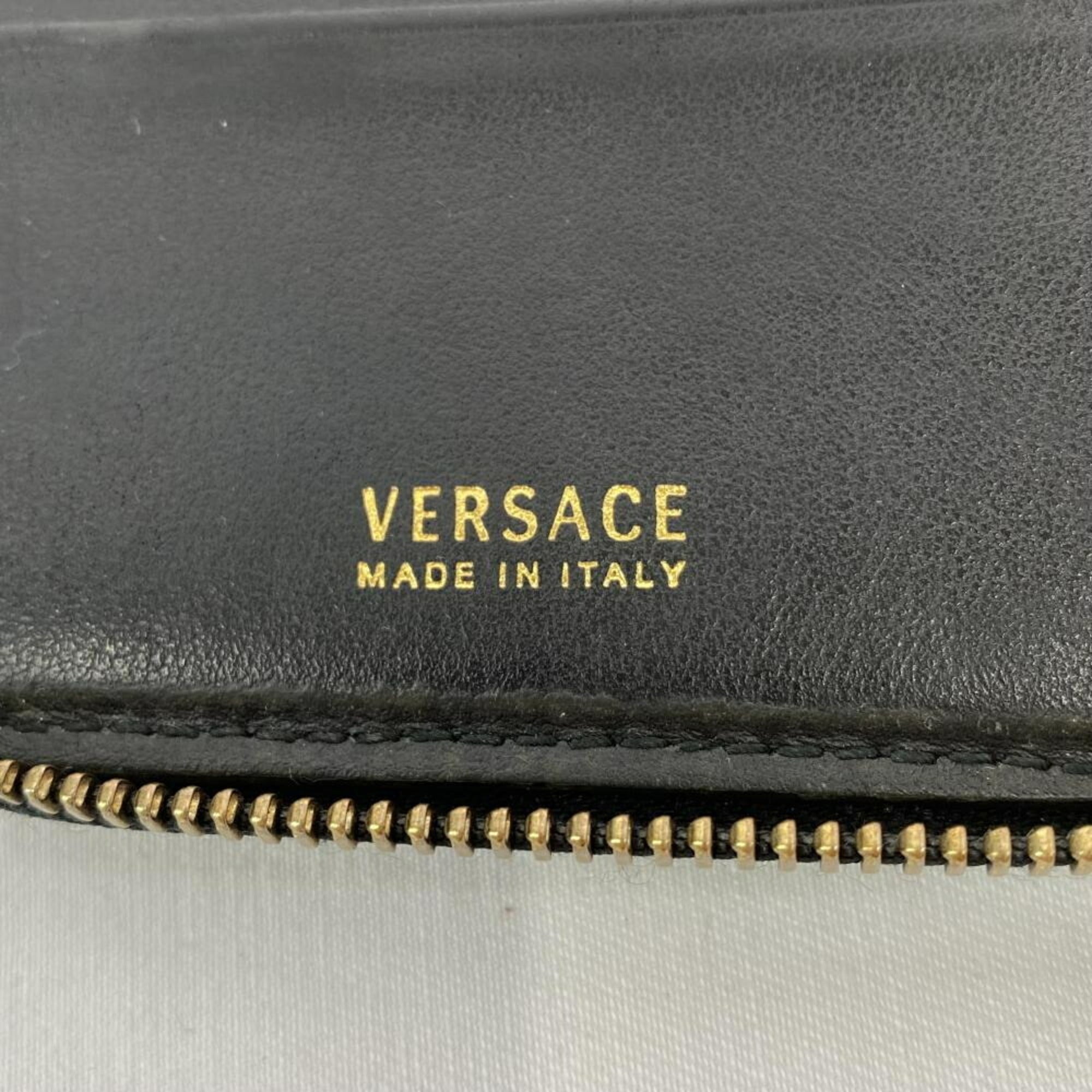 Versace Black Coin Purse/Coin Case (Pre-Owned)