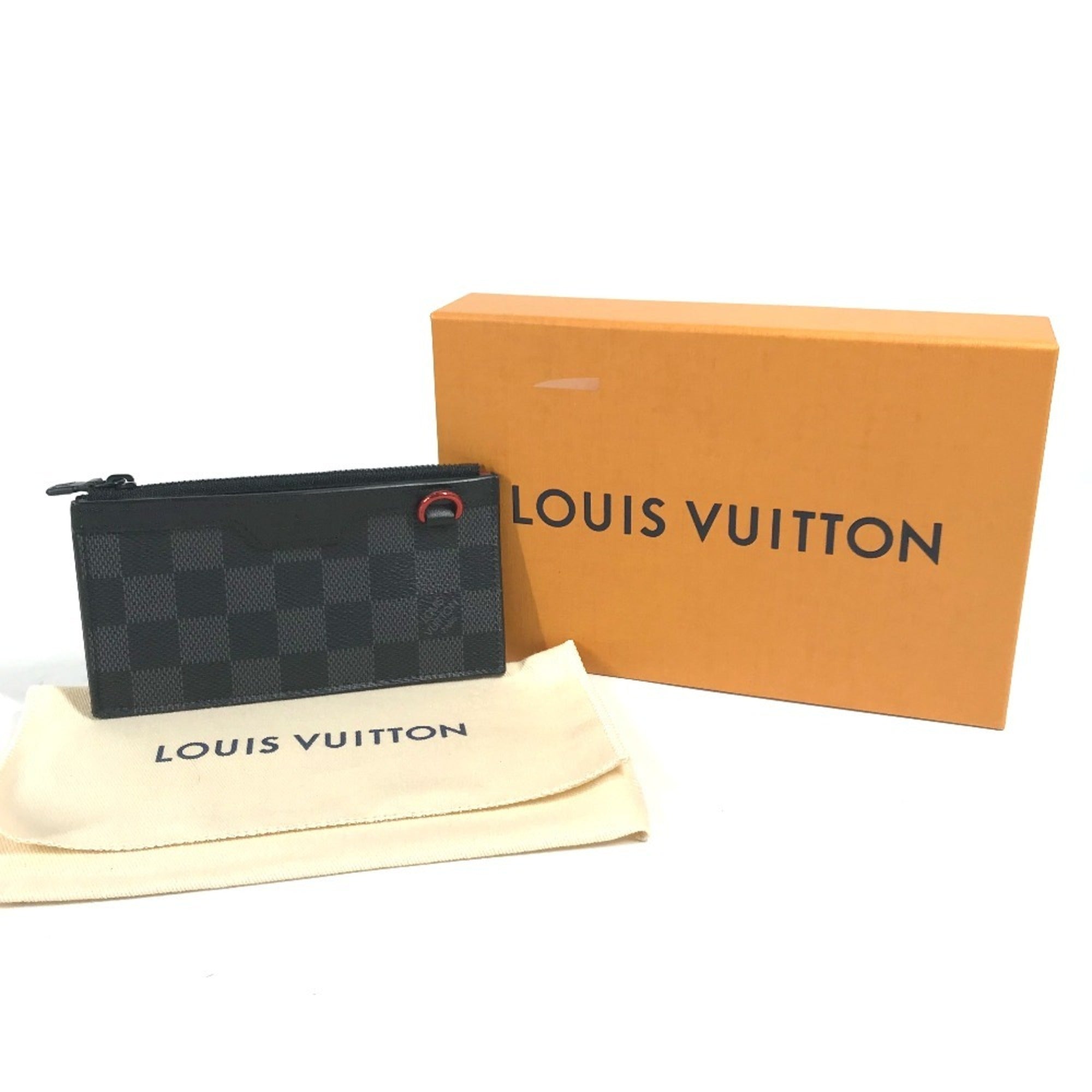 Louis Vuitton Damier Graphite Black Damier Graphite Coin Purse/Coin Case (Pre-Owned)