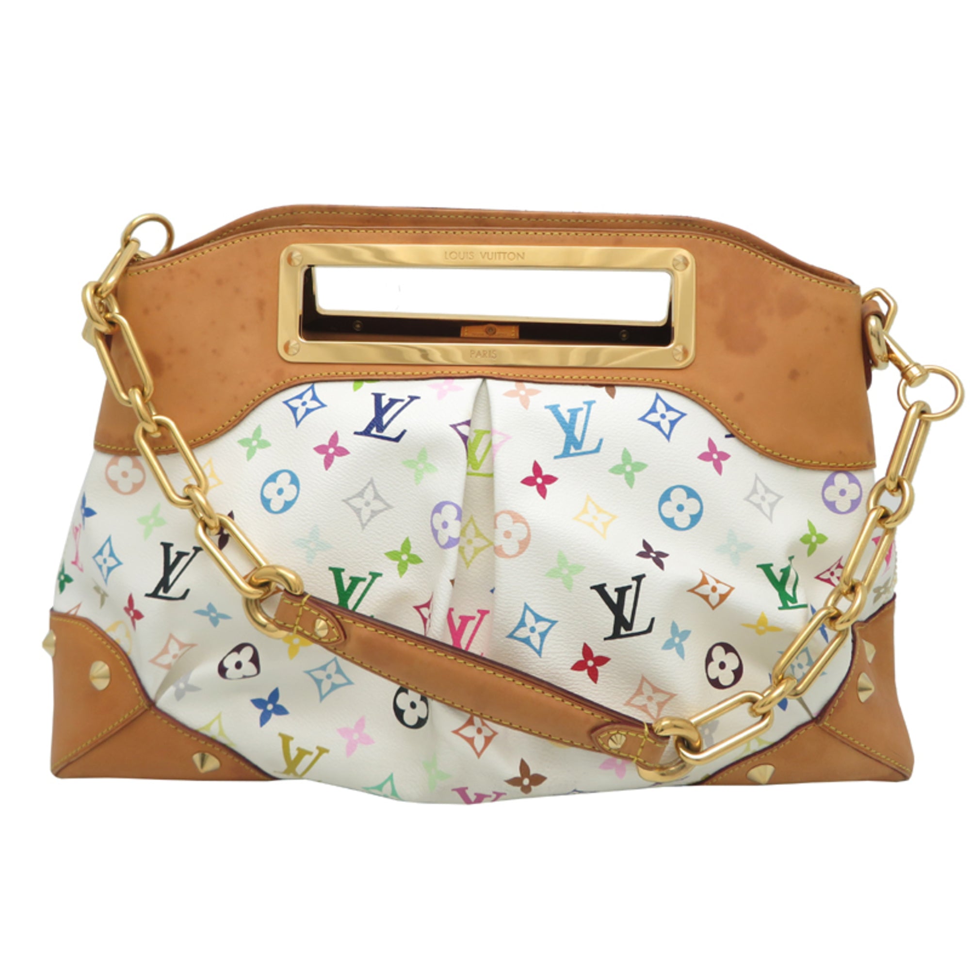 Louis Vuitton White Monogram Multicolore Shoulder Bag (Pre-Owned)