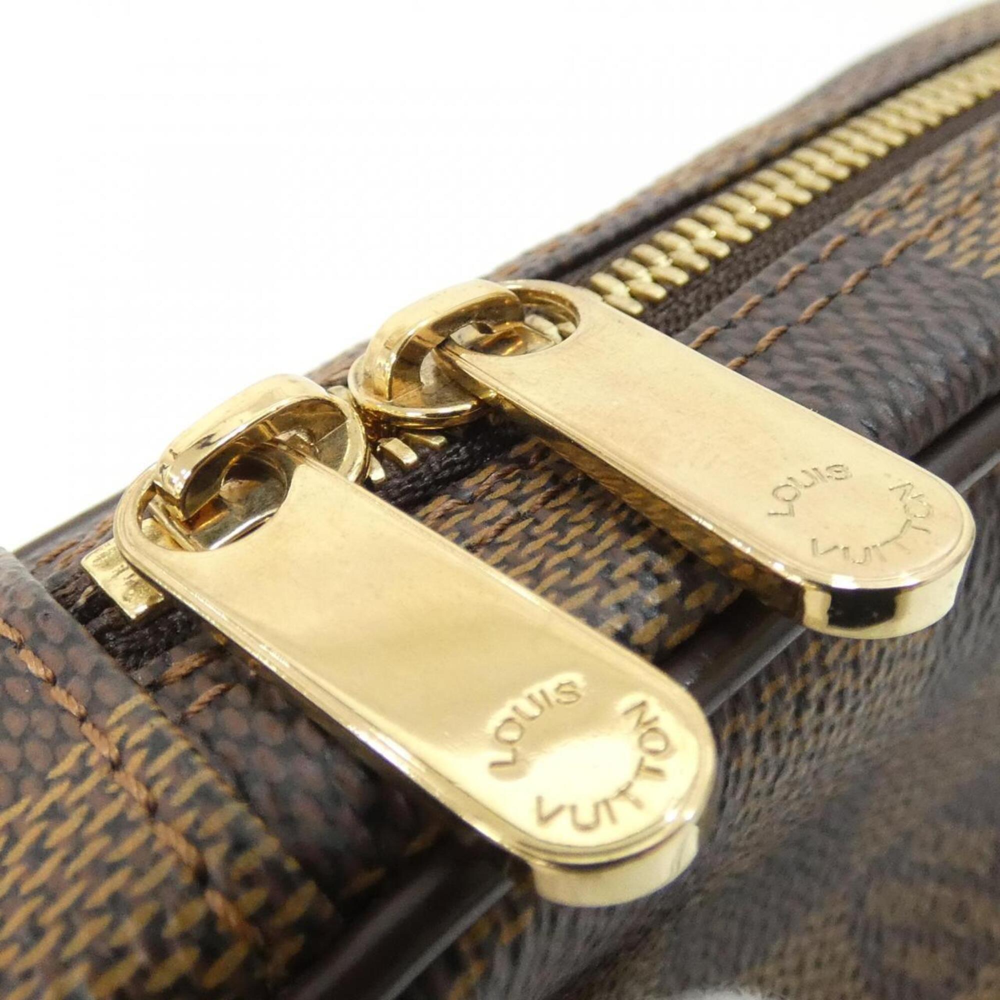Louis Vuitton Ebene Coated Canvas Handbag Pouch (Pre-Owned)
