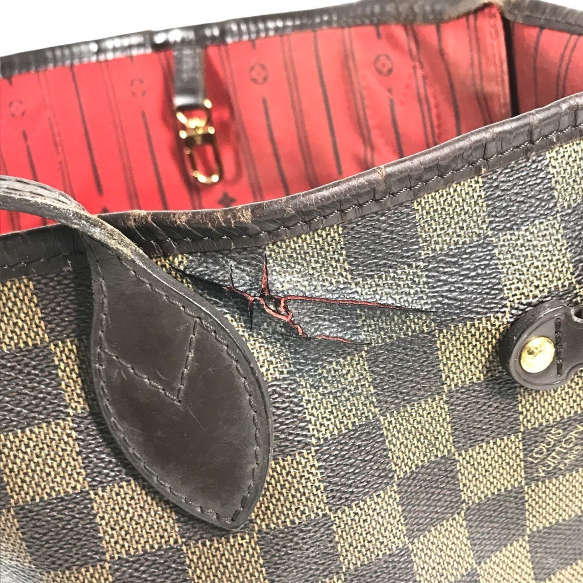 Louis Vuitton Brown Damier Canvas Ebene Galle Damier Canvas Handbag Shoulder Bag Tote Bag (Pre-Owned)