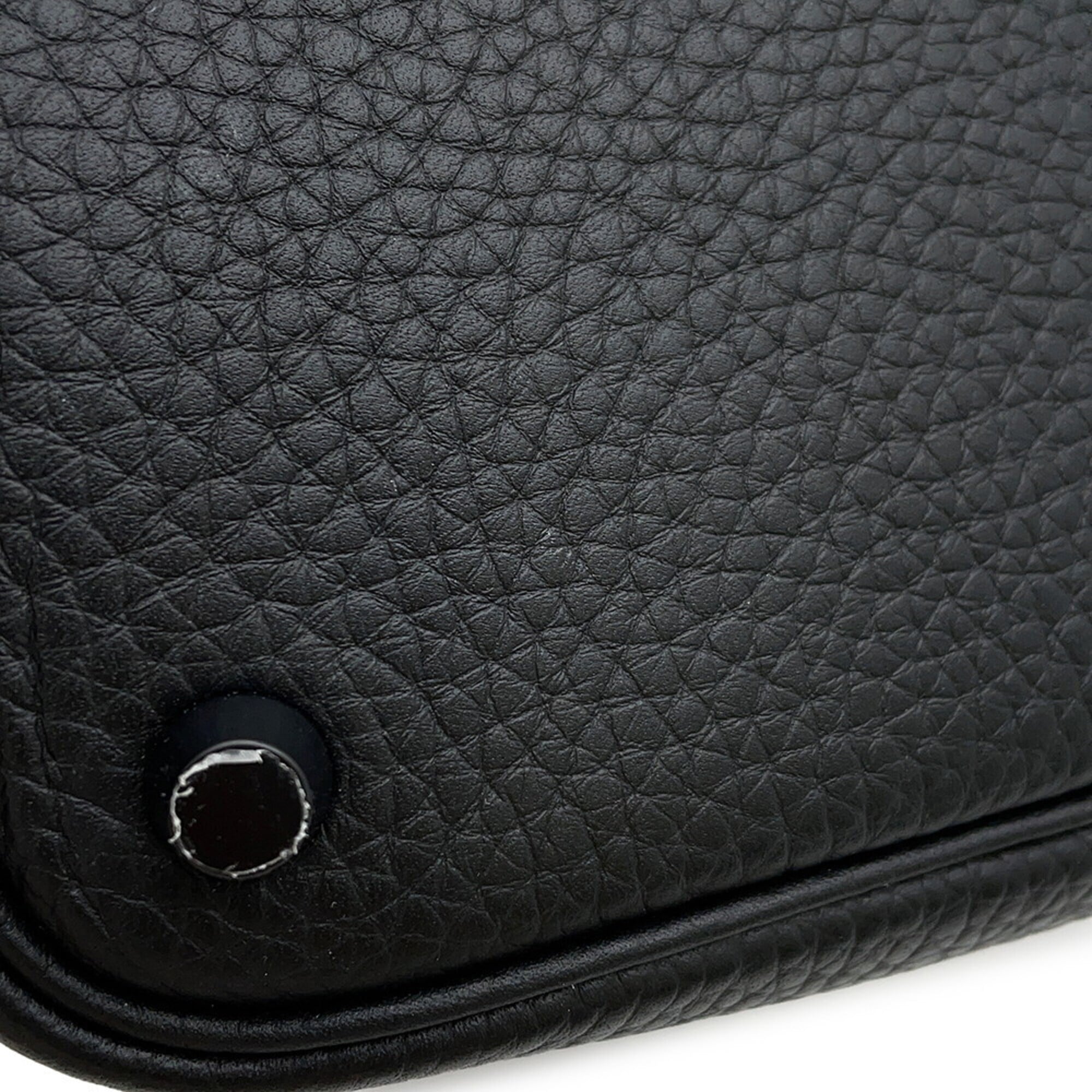 Hermes Picotin Black Taurillon Clemence Leather Handbag (Pre-Owned)