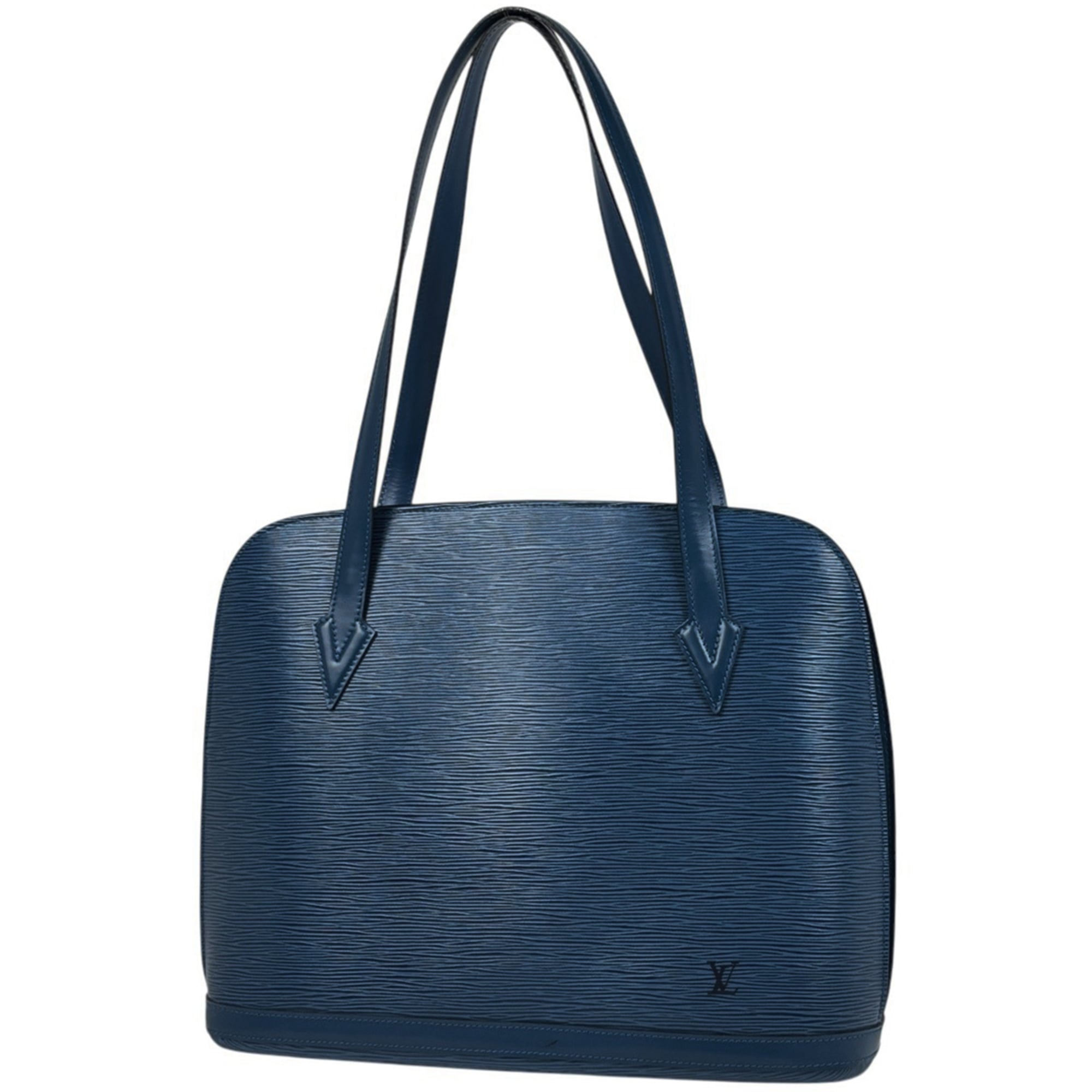 Louis Vuitton Epi Toledo Blue Epi Leather Handbag Tote Bag (Pre-Owned)
