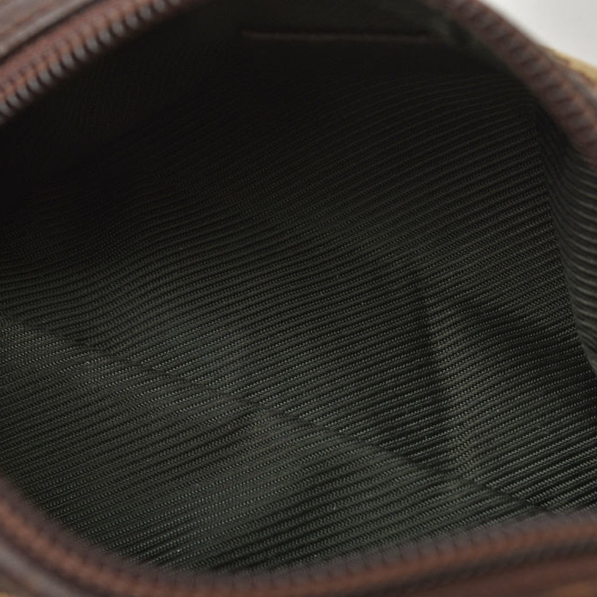 Gucci Beige Brown Gg Canvas Pouch (Pre-Owned)