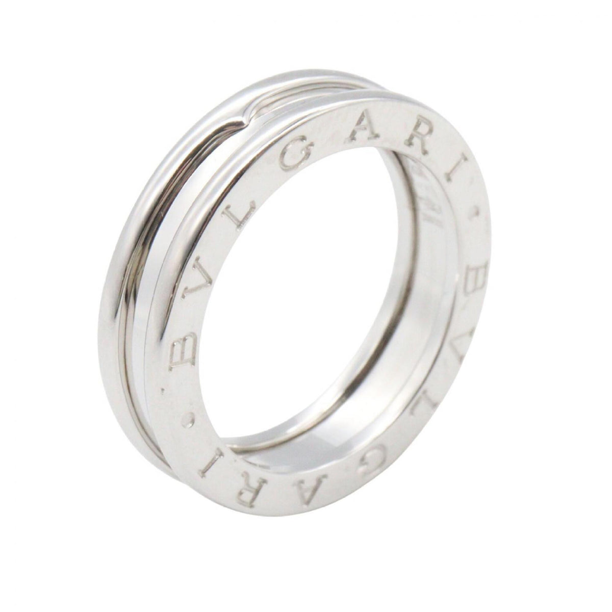 Bvlgari Silver White Gold (18K) Band Ring (Pre-Owned)