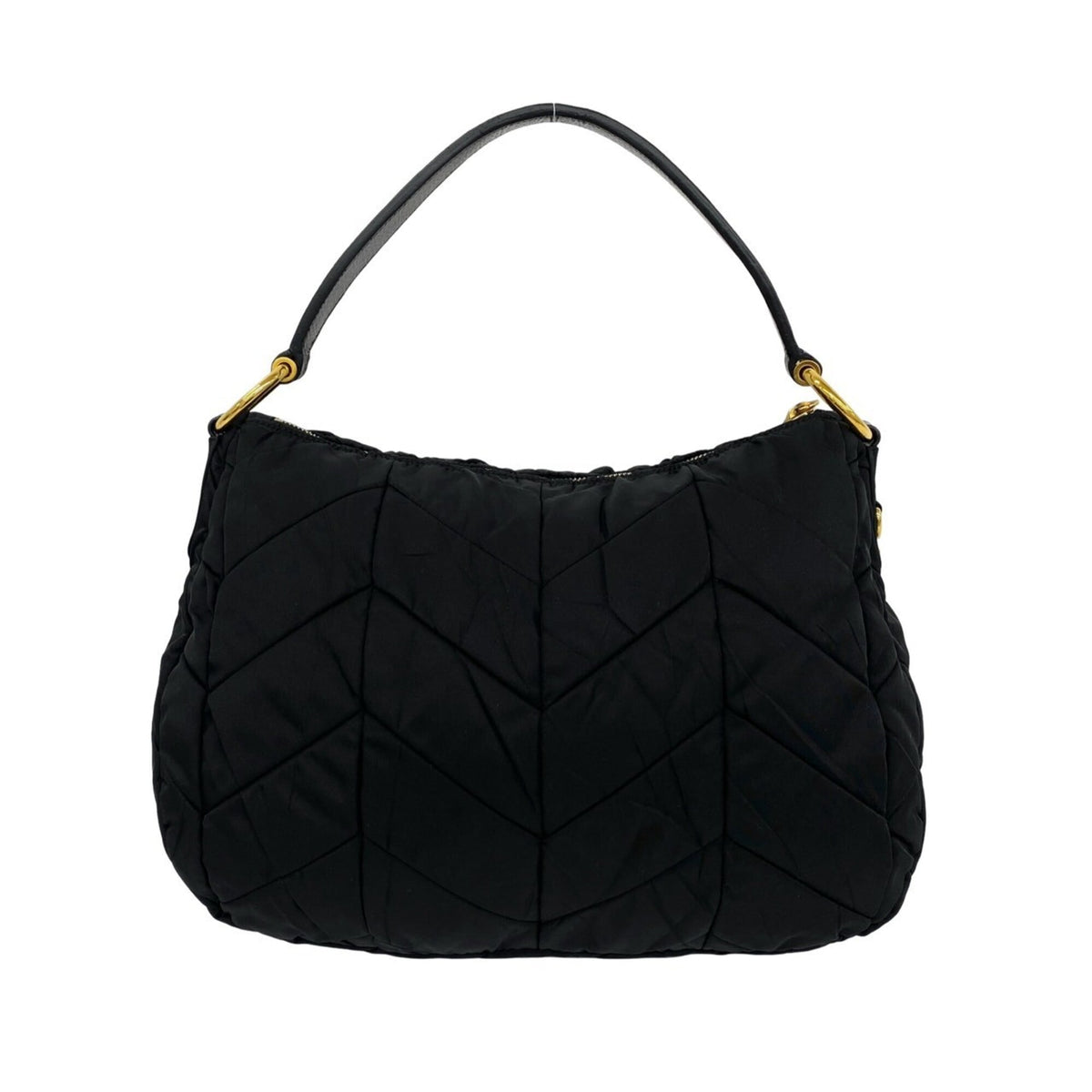 Prada Black Nylon Handbag Shoulder Bag (Pre-Owned)