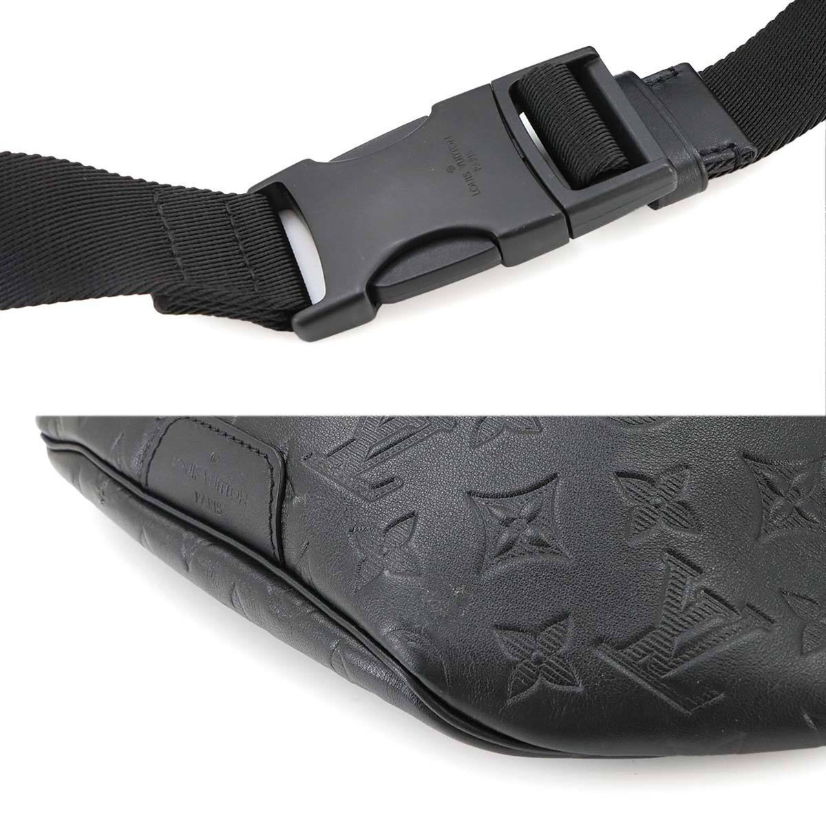 Louis Vuitton Black Noir Monogram Shadow Handbag Shoulder Bag Sling Bag (Pre-Owned)