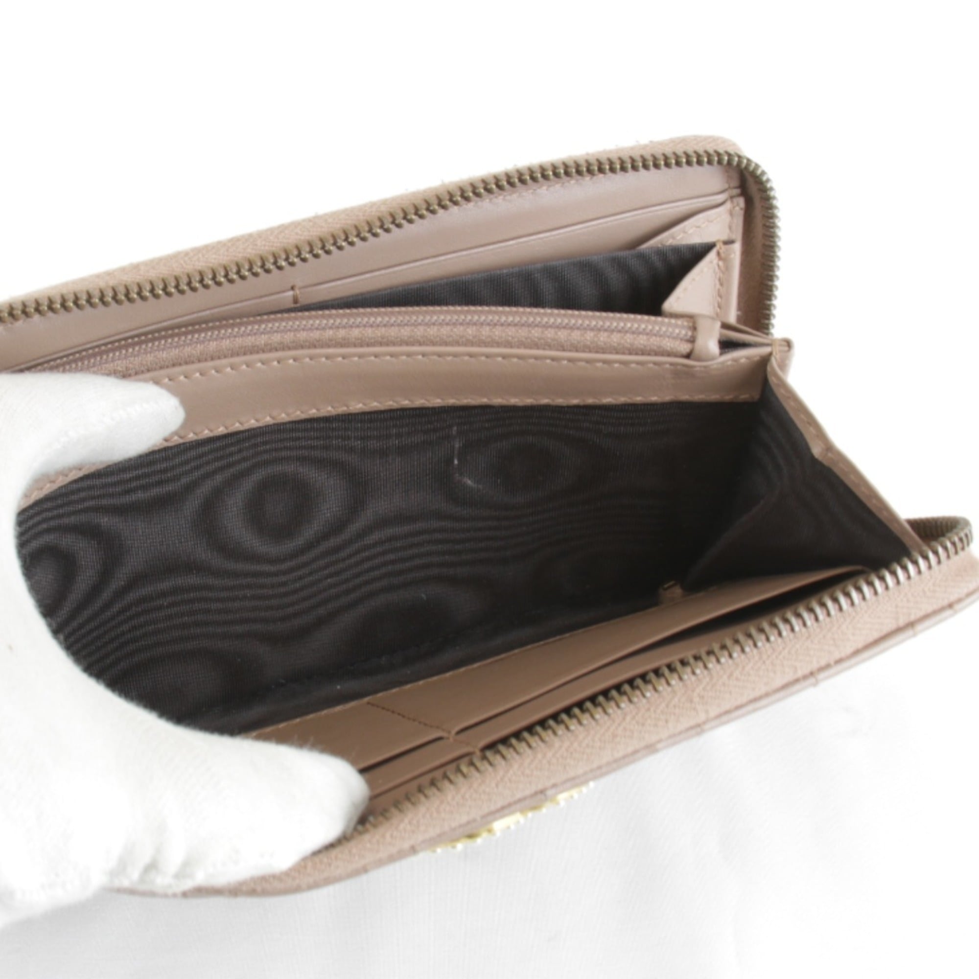 Gucci Brown Leather Long Wallet (Bi-Fold) (Pre-Owned)
