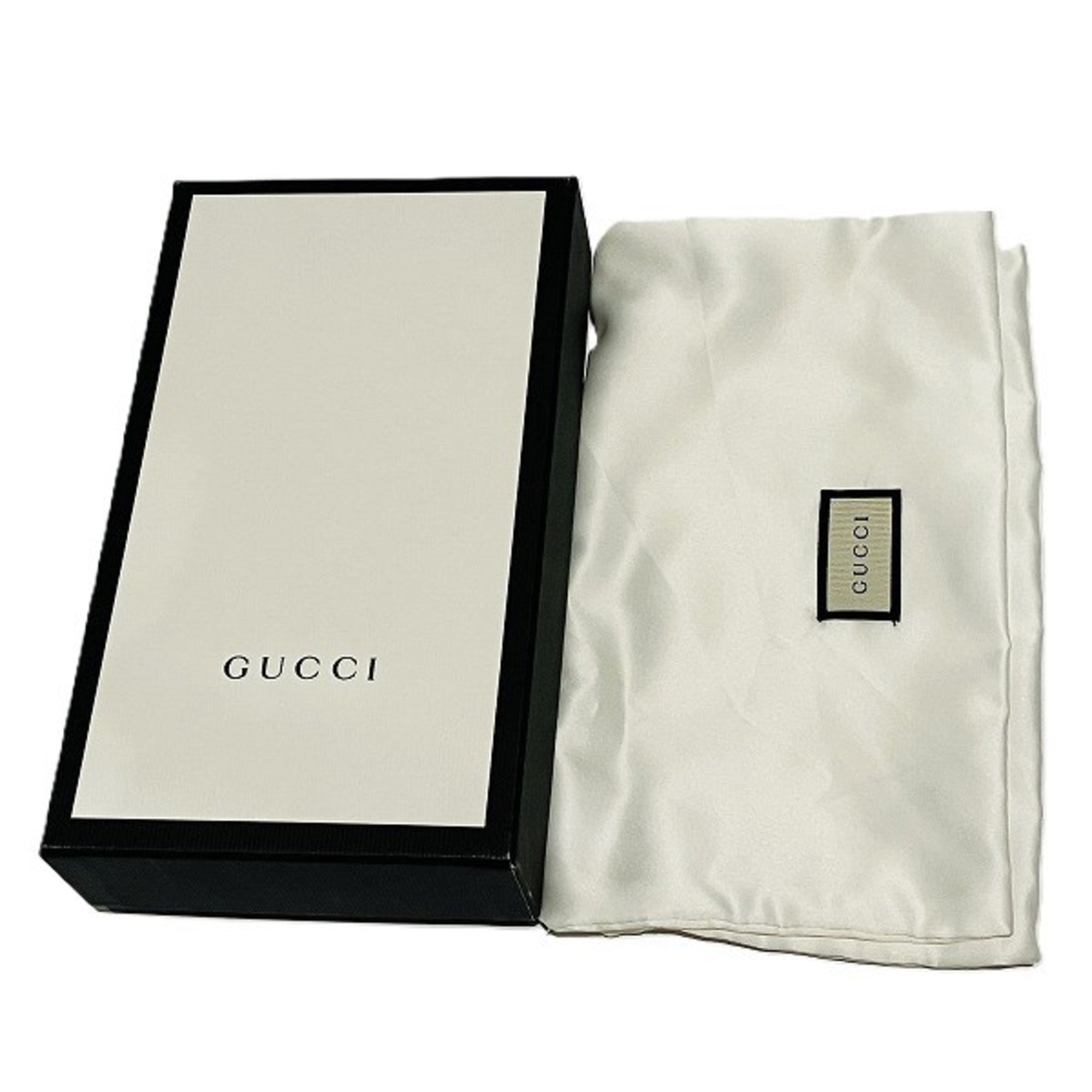 Gucci Black Leather Long Bill Wallet (Bi-Fold) (Pre-Owned)