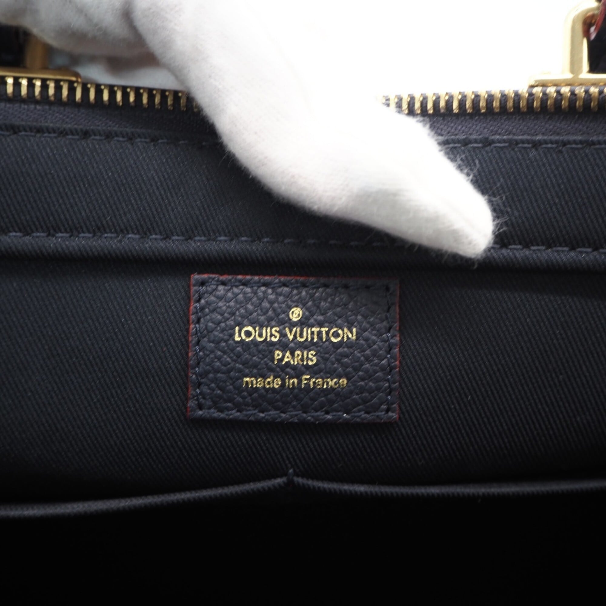 Louis Vuitton Monogram Empreinte Marine Rouge Monogram Navy Red Color Monogram Empreinte Handbag (Pre-Owned)