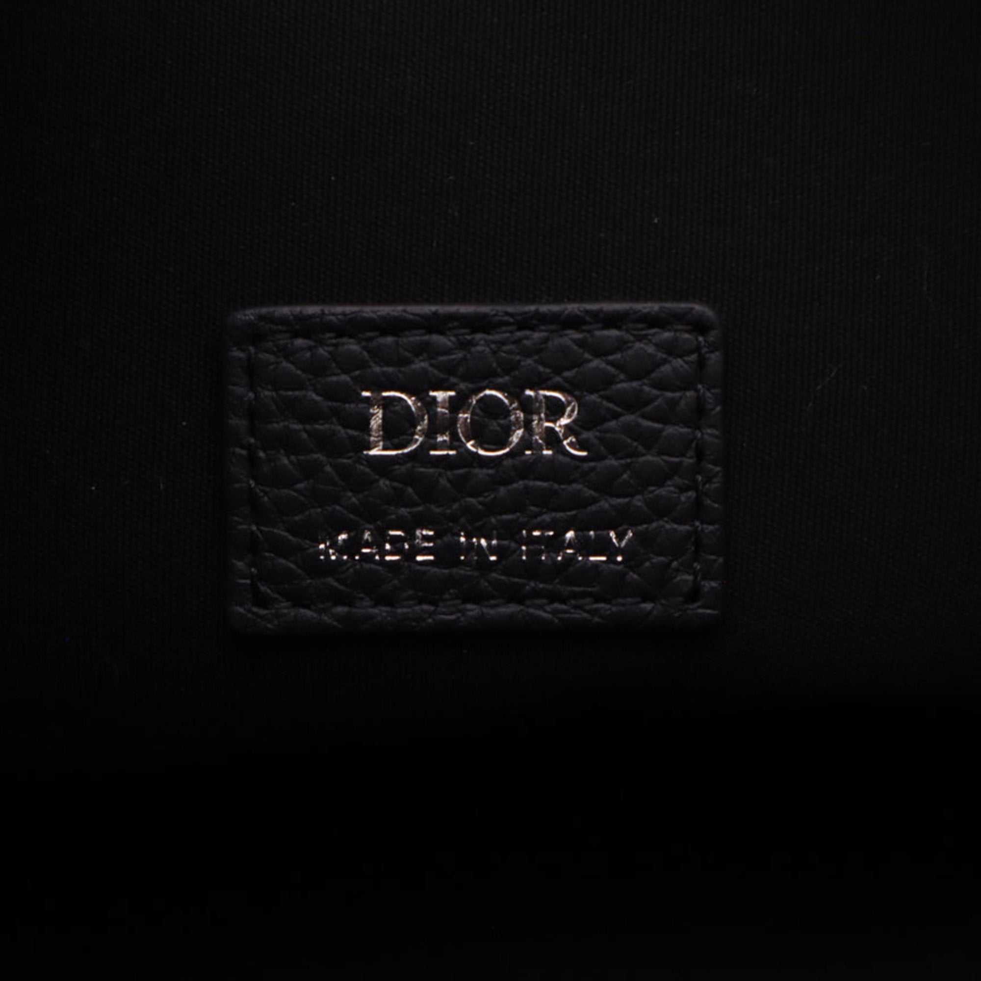 Christian Dior Black Leather Clutch Bag (Pre-Owned)