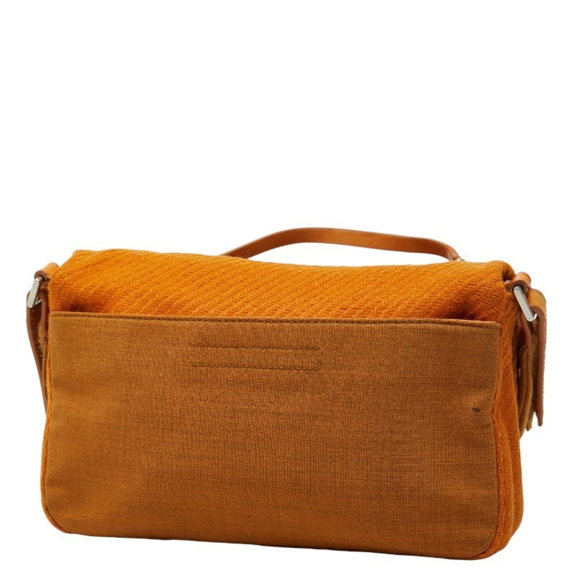 Prada Brown Wool Shoulder Bag (Pre-Owned)
