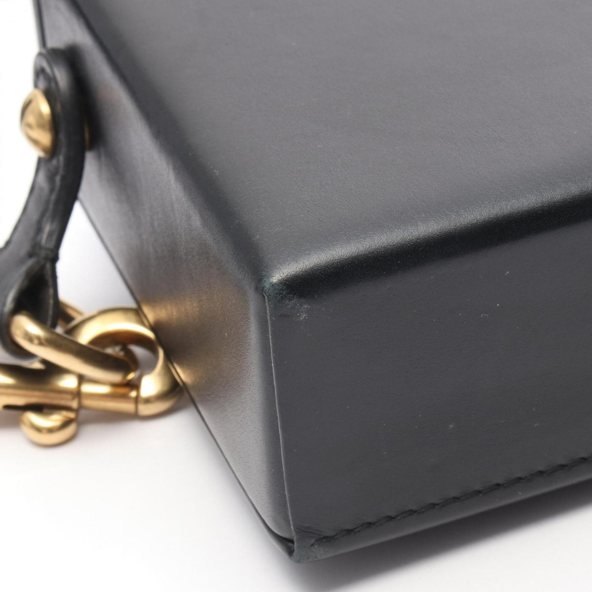 Christian Dior Black Leather Handbag Shoulder Bag (Pre-Owned)