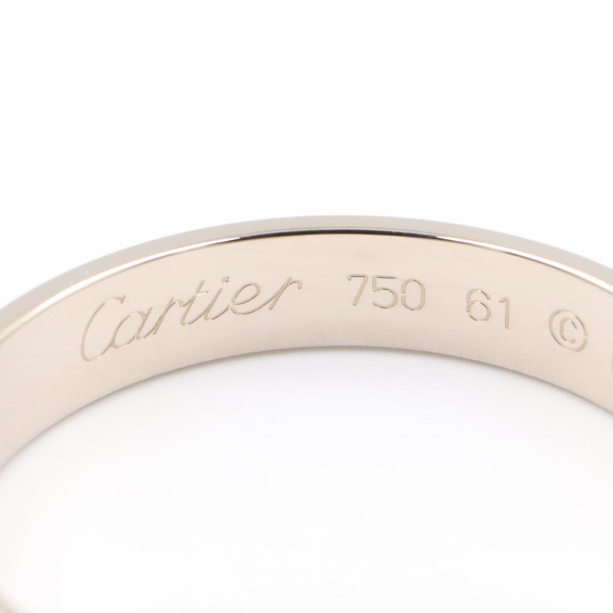 Cartier Silver White Gold (18K) Band Ring (Pre-Owned)