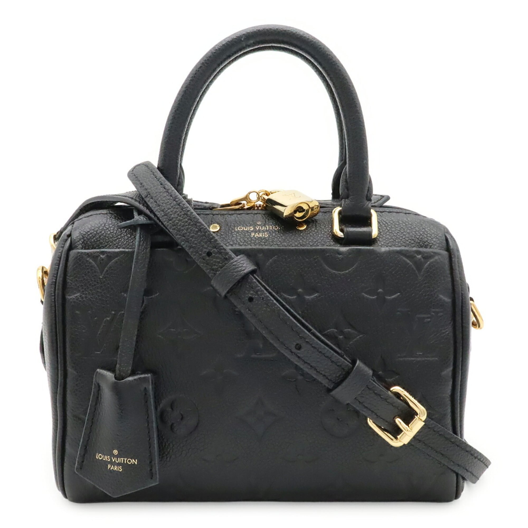 Louis Vuitton Noir Monogram Empreinte Leather Handbag Shoulder Bag (Pre-Owned)