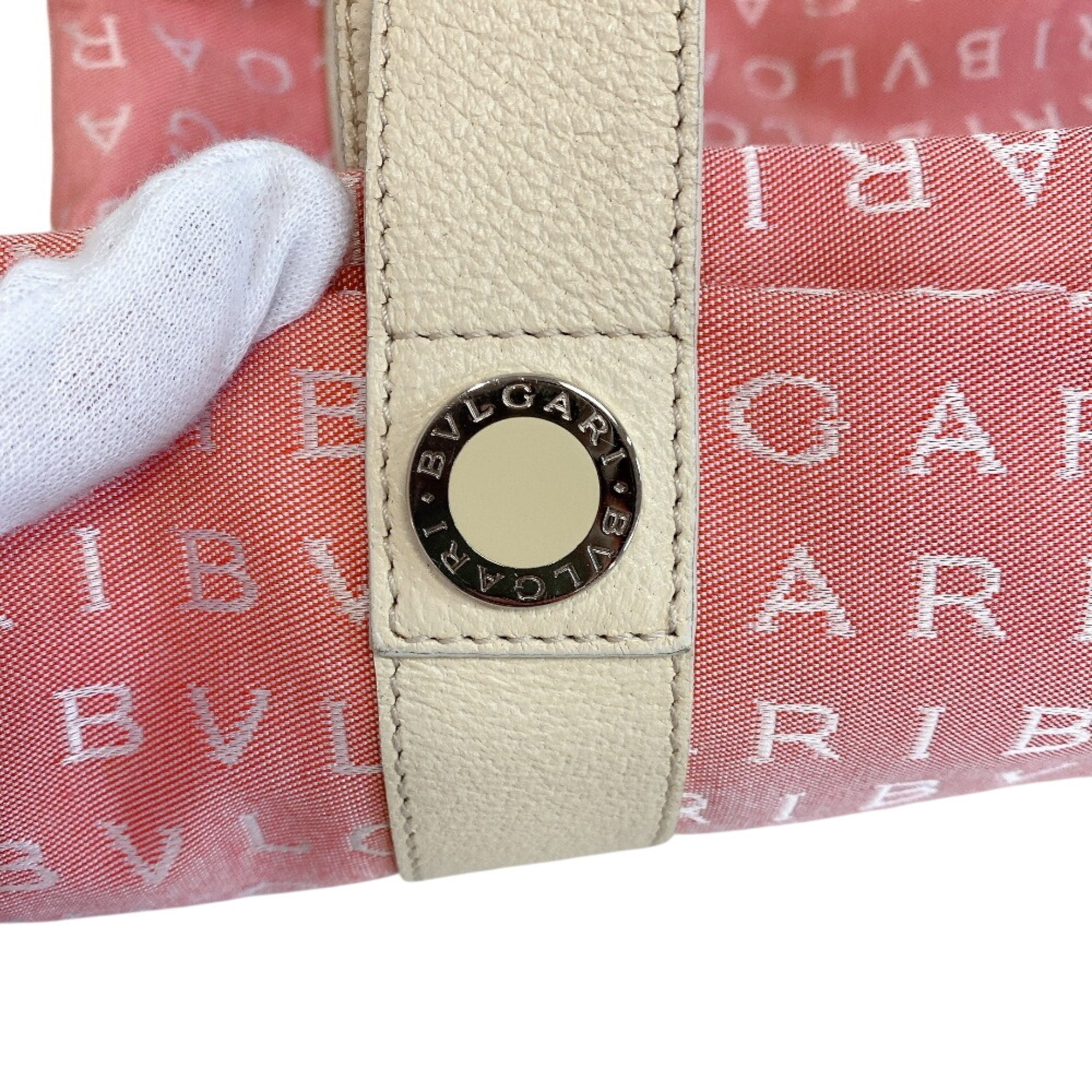 Bvlgari Pink Canvas Tote Bag (Pre-Owned)